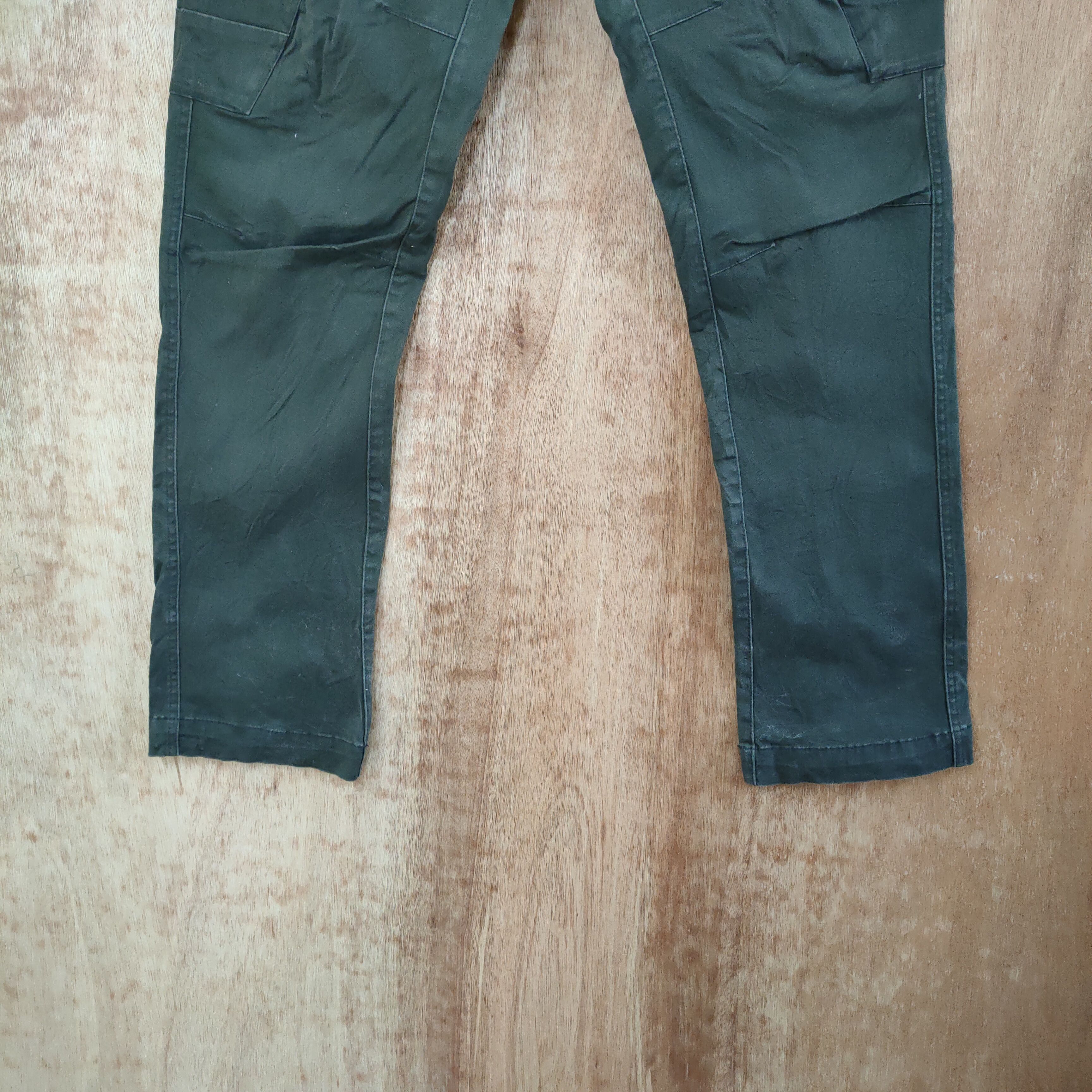 Japanese Brand GENBA XBEC VINTAGE CARGO PANTS/ DAMAGE KNEE Size US 30 / EU 46 - 3 Thumbnail