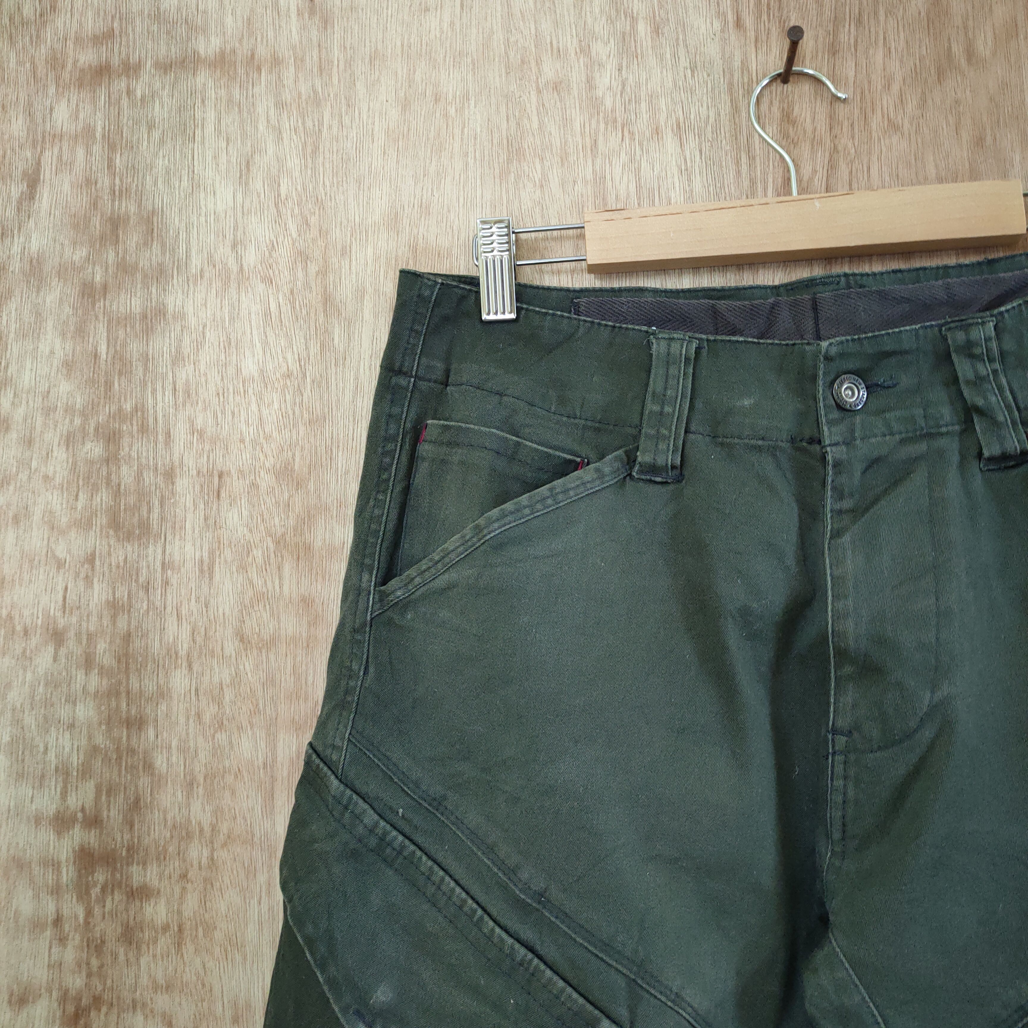 Japanese Brand GENBA XBEC VINTAGE CARGO PANTS/ DAMAGE KNEE Size US 30 / EU 46 - 10 Thumbnail