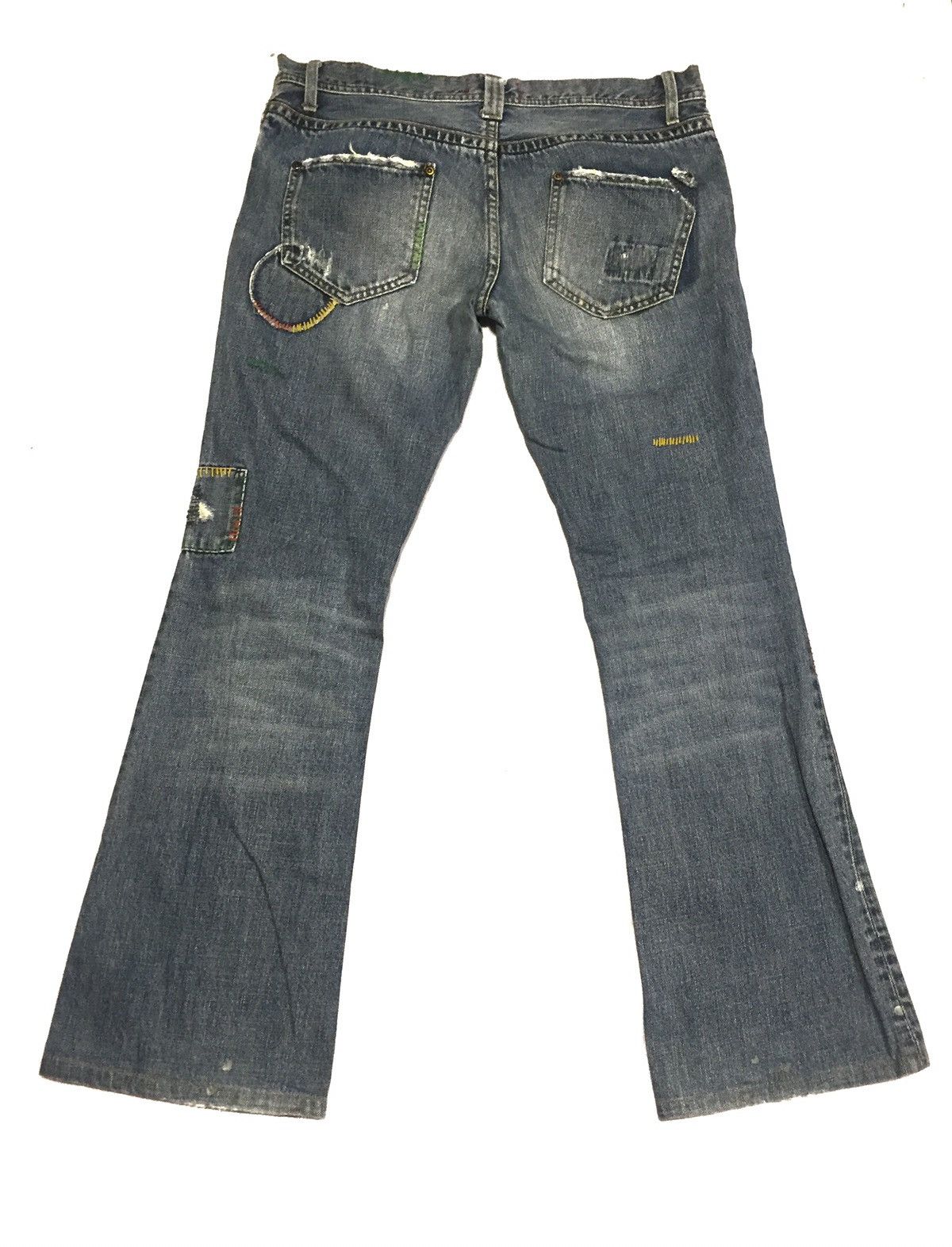 Japanese Brand Japanese brand bootcut pacthwork pant Size US 34 / EU 50 - 3 Thumbnail