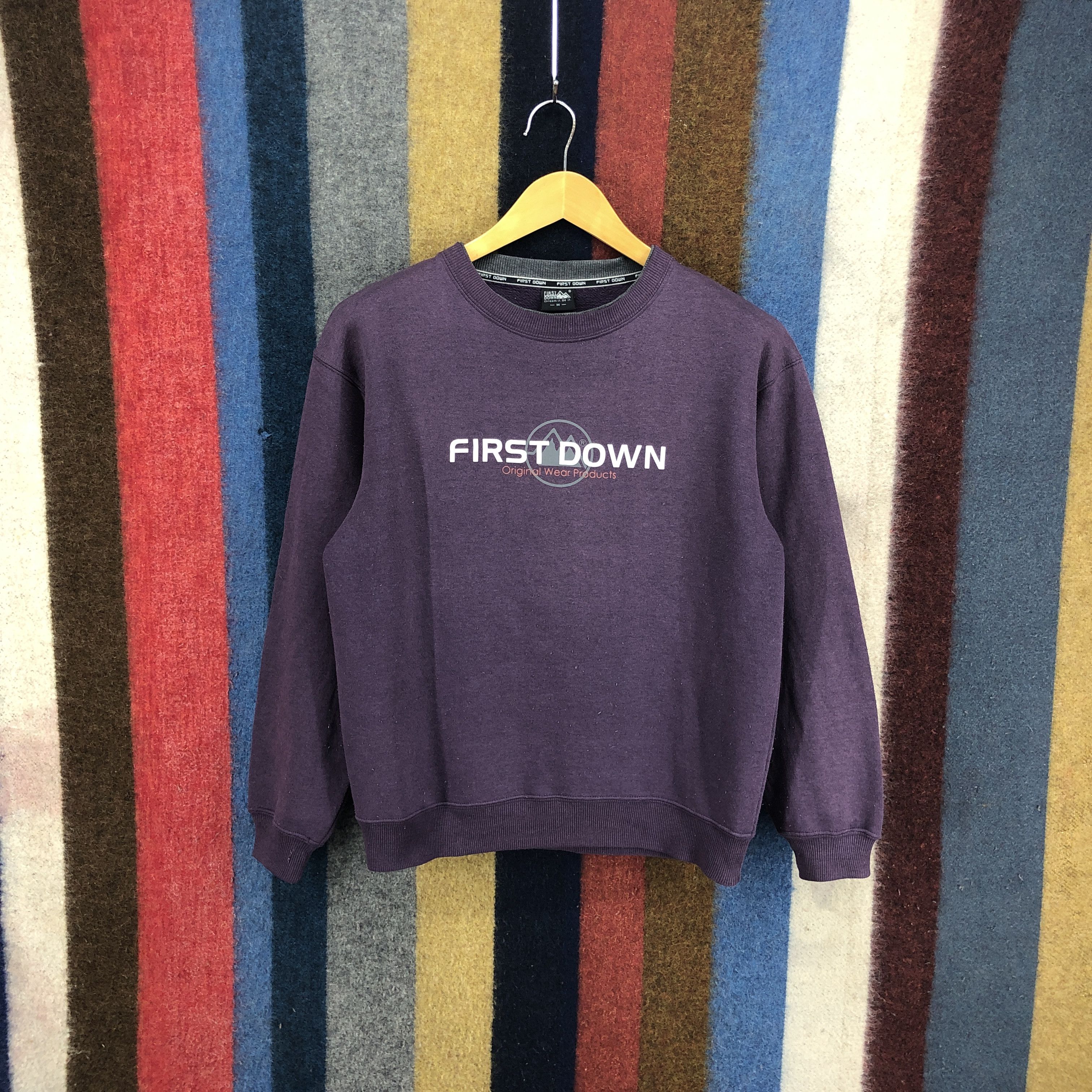 Other FIRST DOWN Crew Neck Sweatshirt #0243/K Size US M / EU 48-50 / 2 - 1 Thumbnail