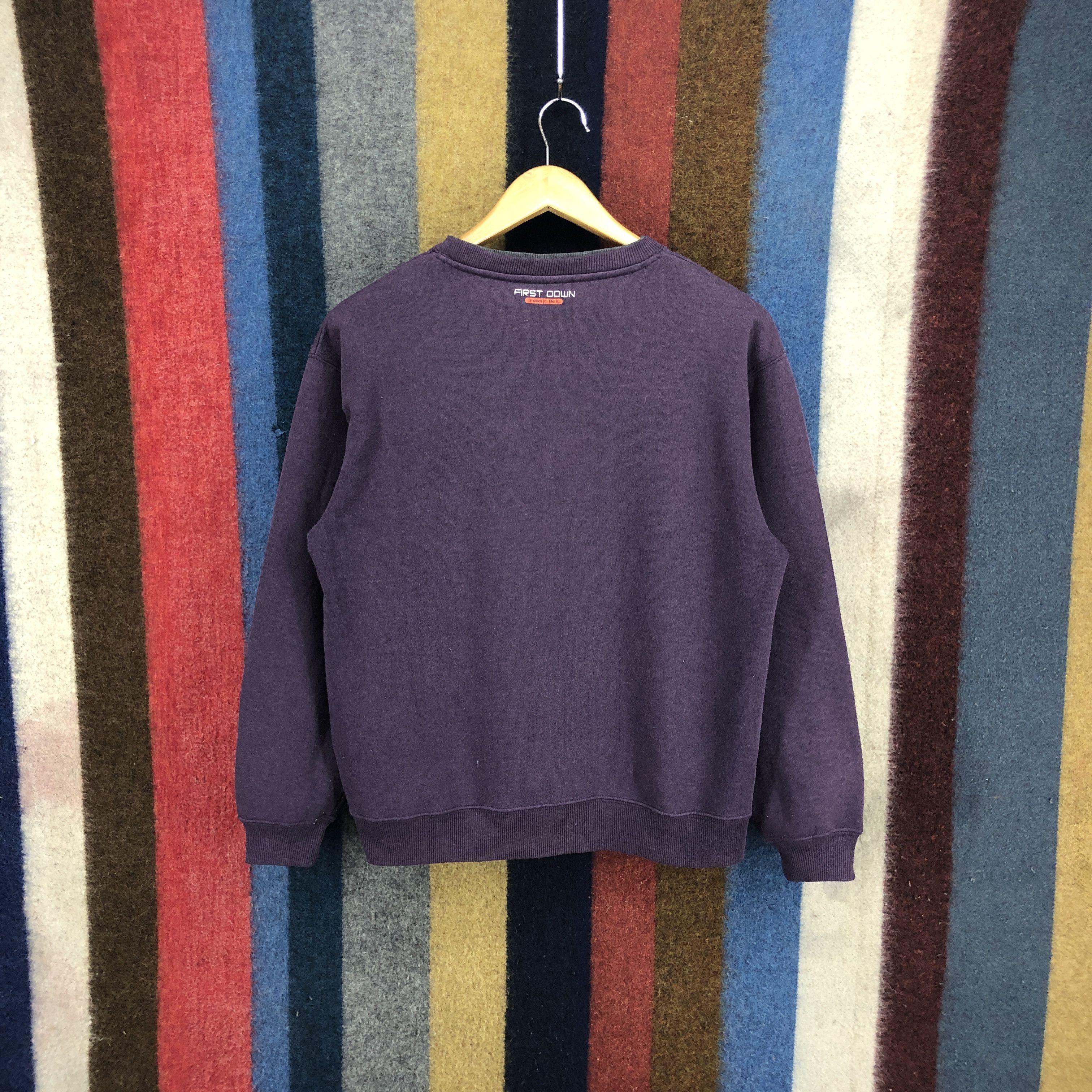 Other FIRST DOWN Crew Neck Sweatshirt #0243/K Size US M / EU 48-50 / 2 - 6 Thumbnail