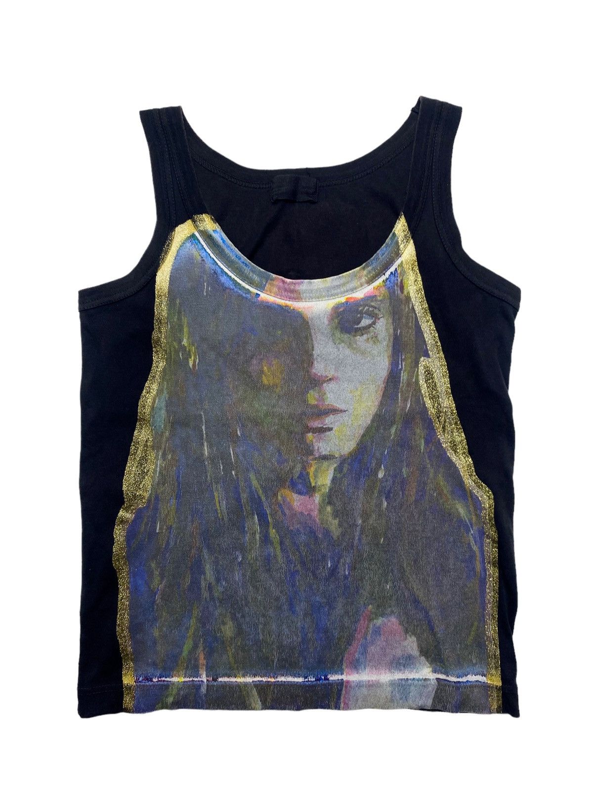 image of Hysteric Glamour 2000S Rna Inc - Printed Face It Girl Tank Top in Black, Men's (Size Small)