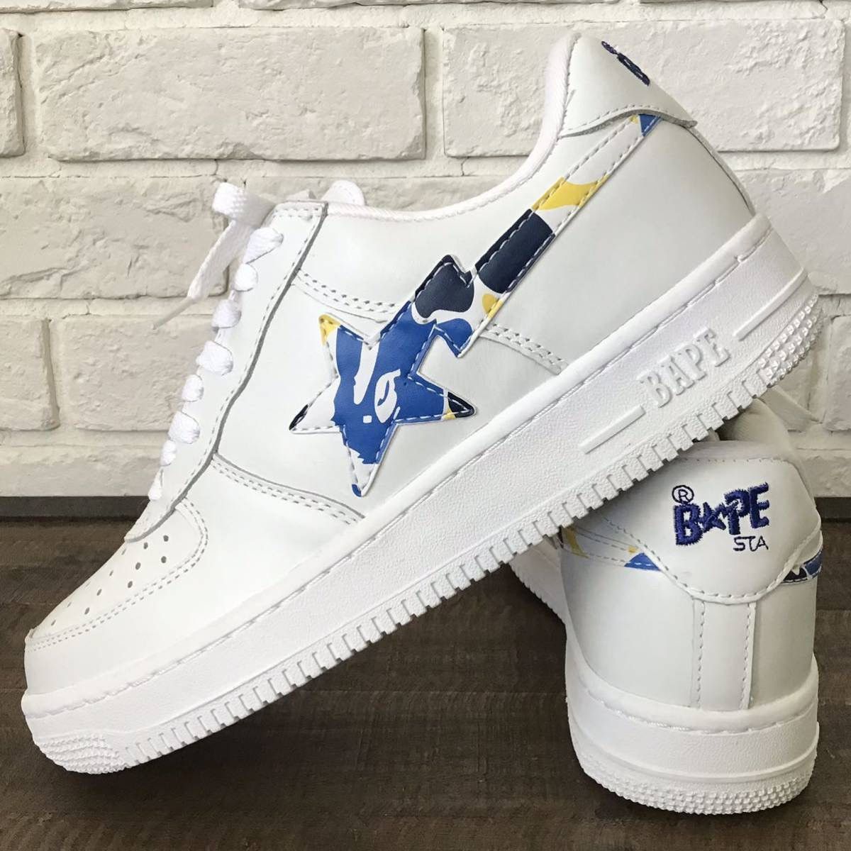 Bape × Nigo 2012 Shanghai color camo leather BAPE STA sneakers NIGO star Size US 8.5 / EU 41-42 - 1 Thumbnail