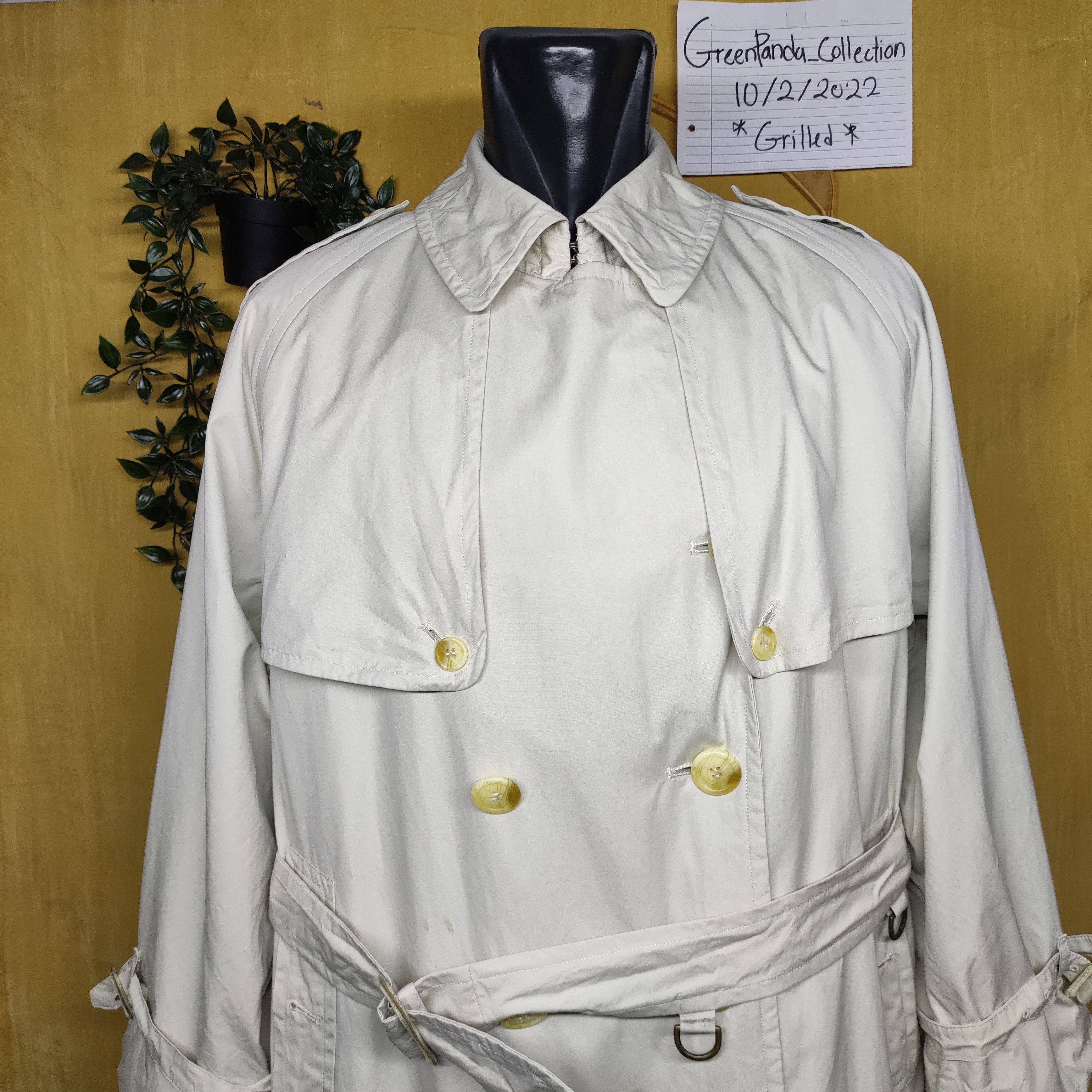Burberry Vintage Burberry Nova Check Double Breasted Trench Coat Size US XL / EU 56 / 4 - 8 Thumbnail