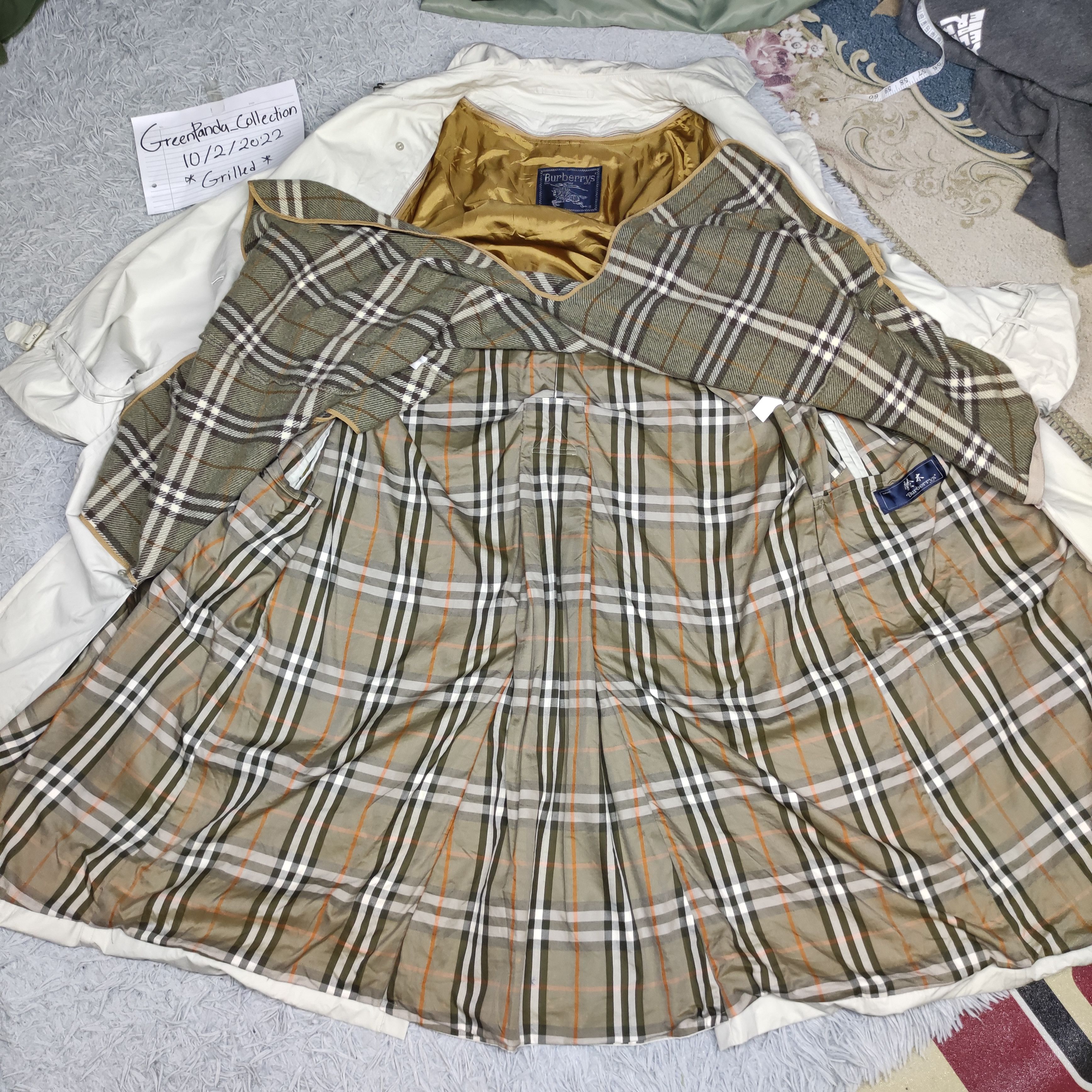Burberry Vintage Burberry Nova Check Double Breasted Trench Coat Size US XL / EU 56 / 4 - 9 Thumbnail