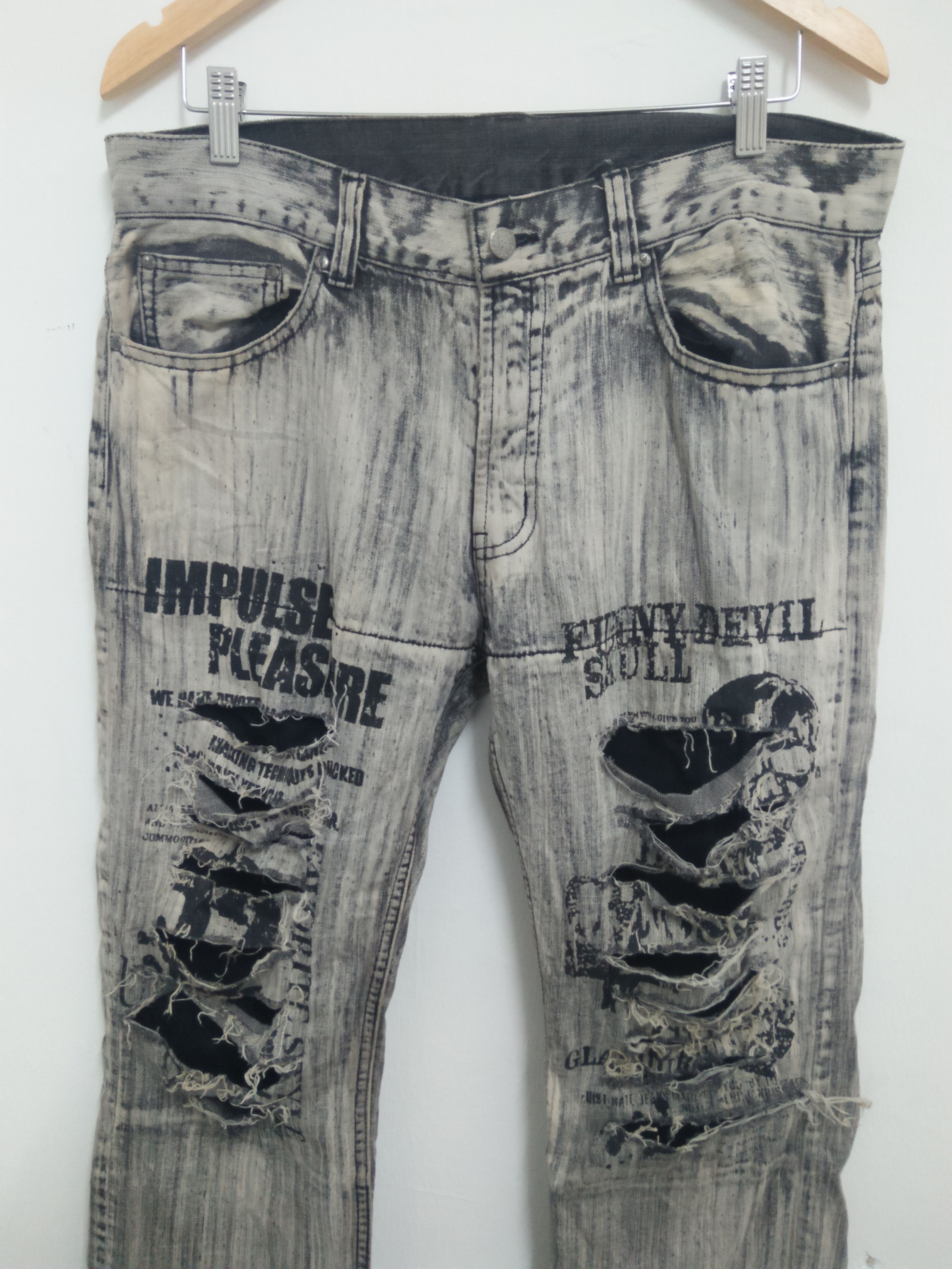 Beauty Beast × Japanese Brand Punk jeans Size US 35 - 2 Thumbnail