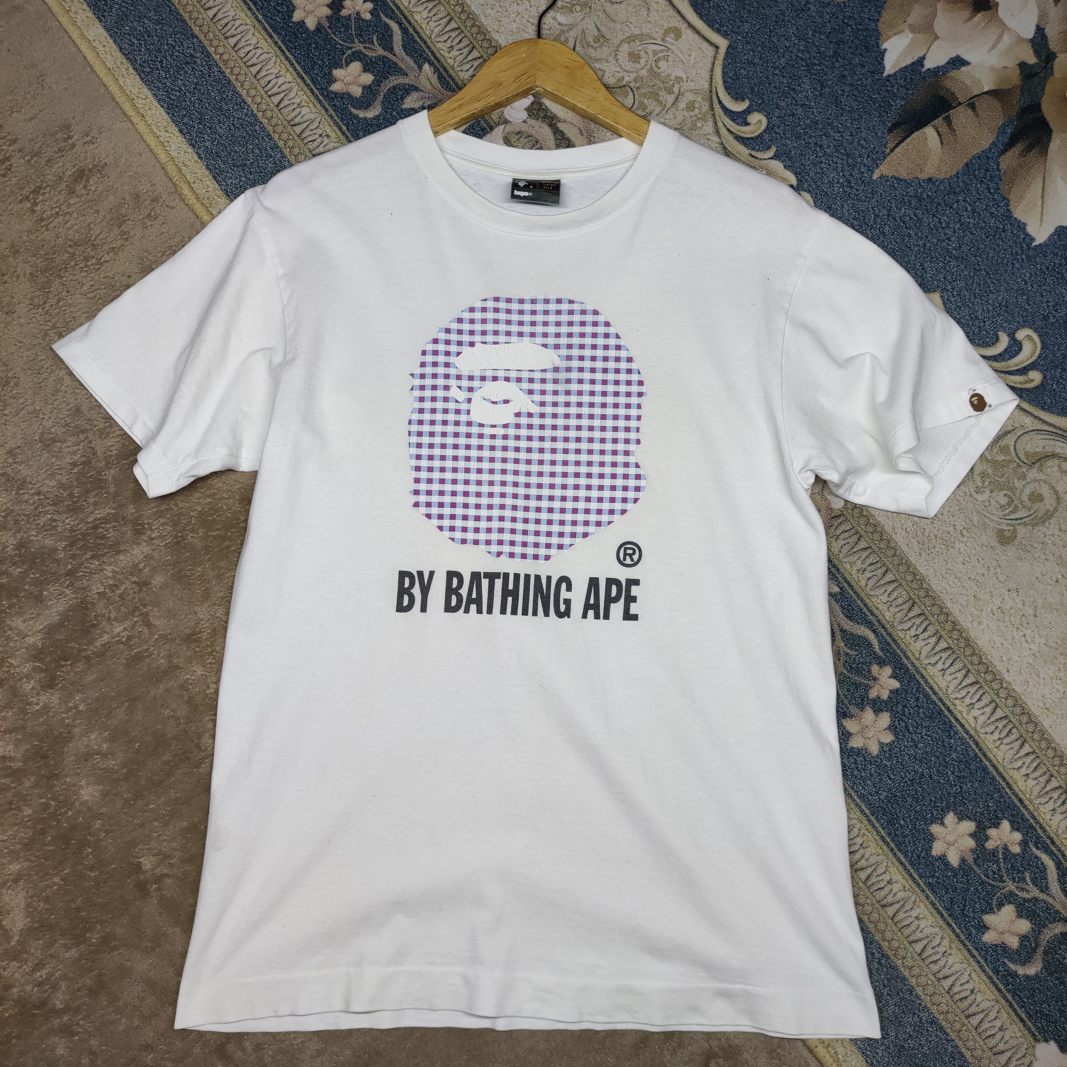 Bape Bape Plaid By Bathing Ape Tee Size US M / EU 48-50 / 2 - 3 Thumbnail