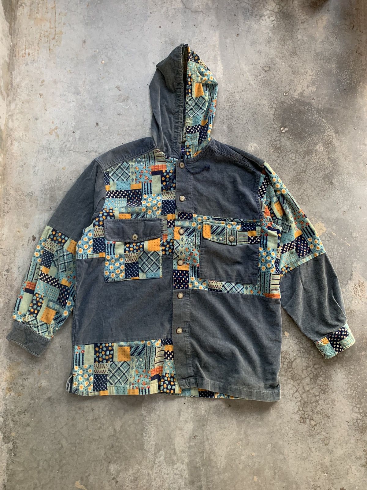 Japanese Brand JapaneseBrand PracTs Multi Stichwork Jacket kapital Hoodie Size US XL / EU 56 / 4 - 2 Thumbnail