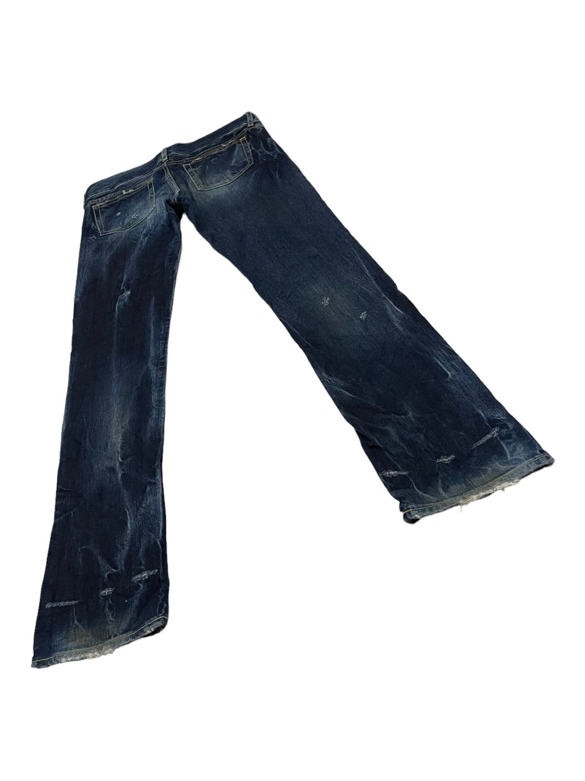 Beauty Beast × Japanese Brand × Seditionaries Vintage Bondage SLY Distressed Slim Fit Punk Denim Size 33" - 4 Thumbnail