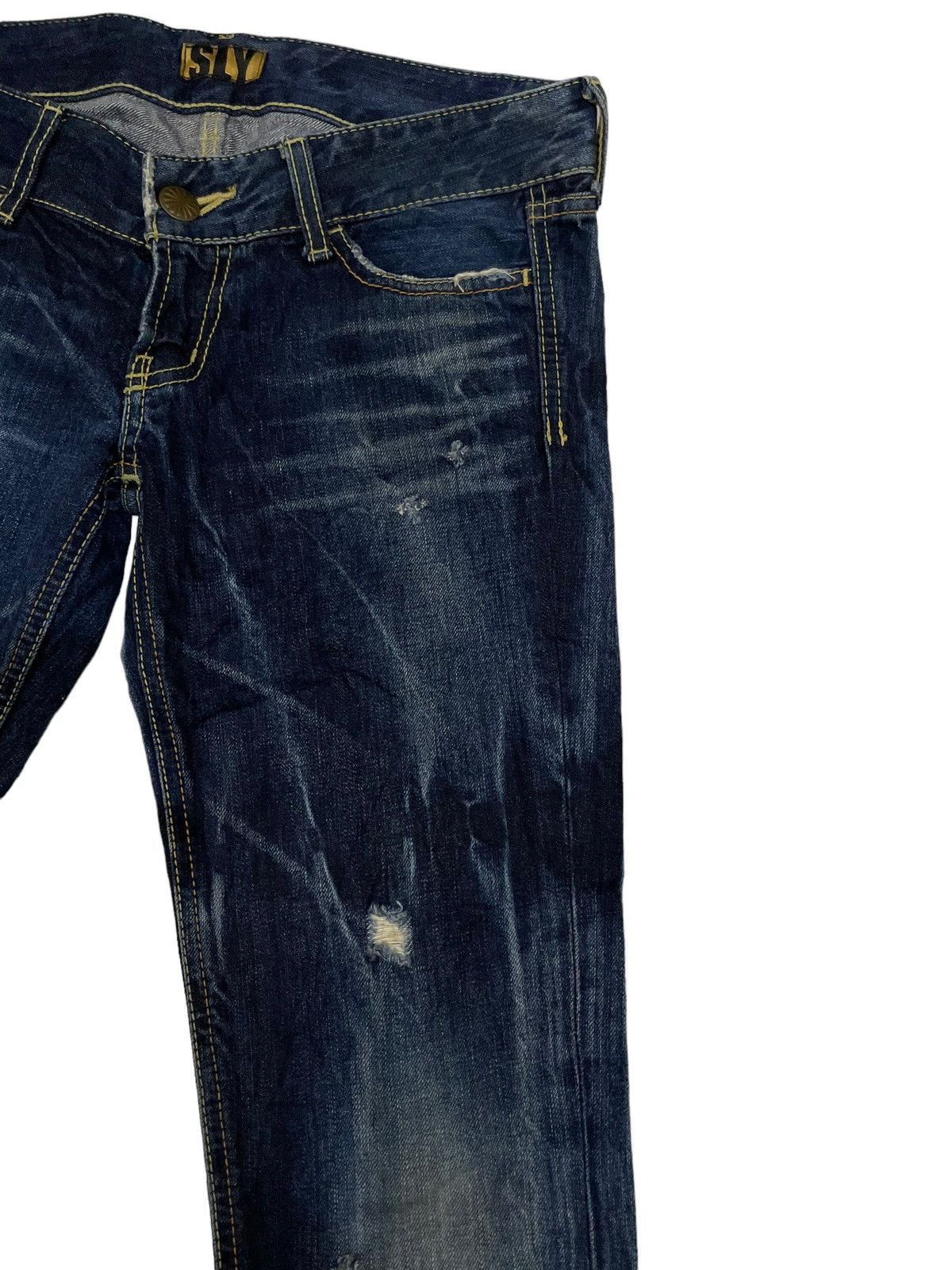 Beauty Beast × Japanese Brand × Seditionaries Vintage Bondage SLY Distressed Slim Fit Punk Denim Size 33" - 8 Thumbnail