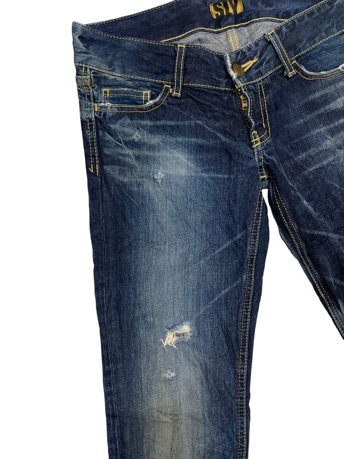 Beauty Beast × Japanese Brand × Seditionaries Vintage Bondage SLY Distressed Slim Fit Punk Denim Size 33" - 7 Thumbnail