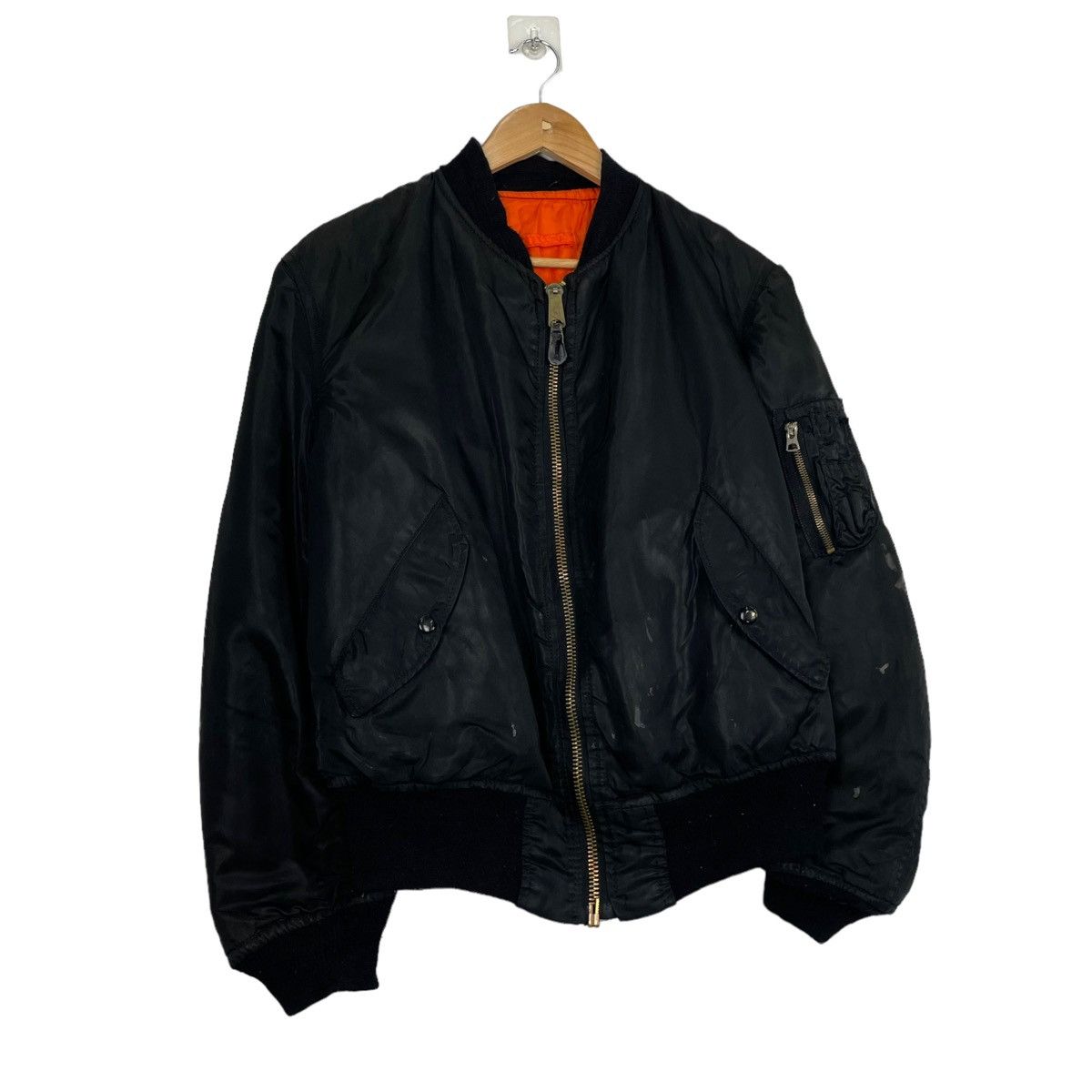 Alpha Industries 💥 ALPHA INDUSTRIES FLIGHT MA-1 RIOT BOMBER JACKET Size US L / EU 52-54 / 3 - 3 Thumbnail