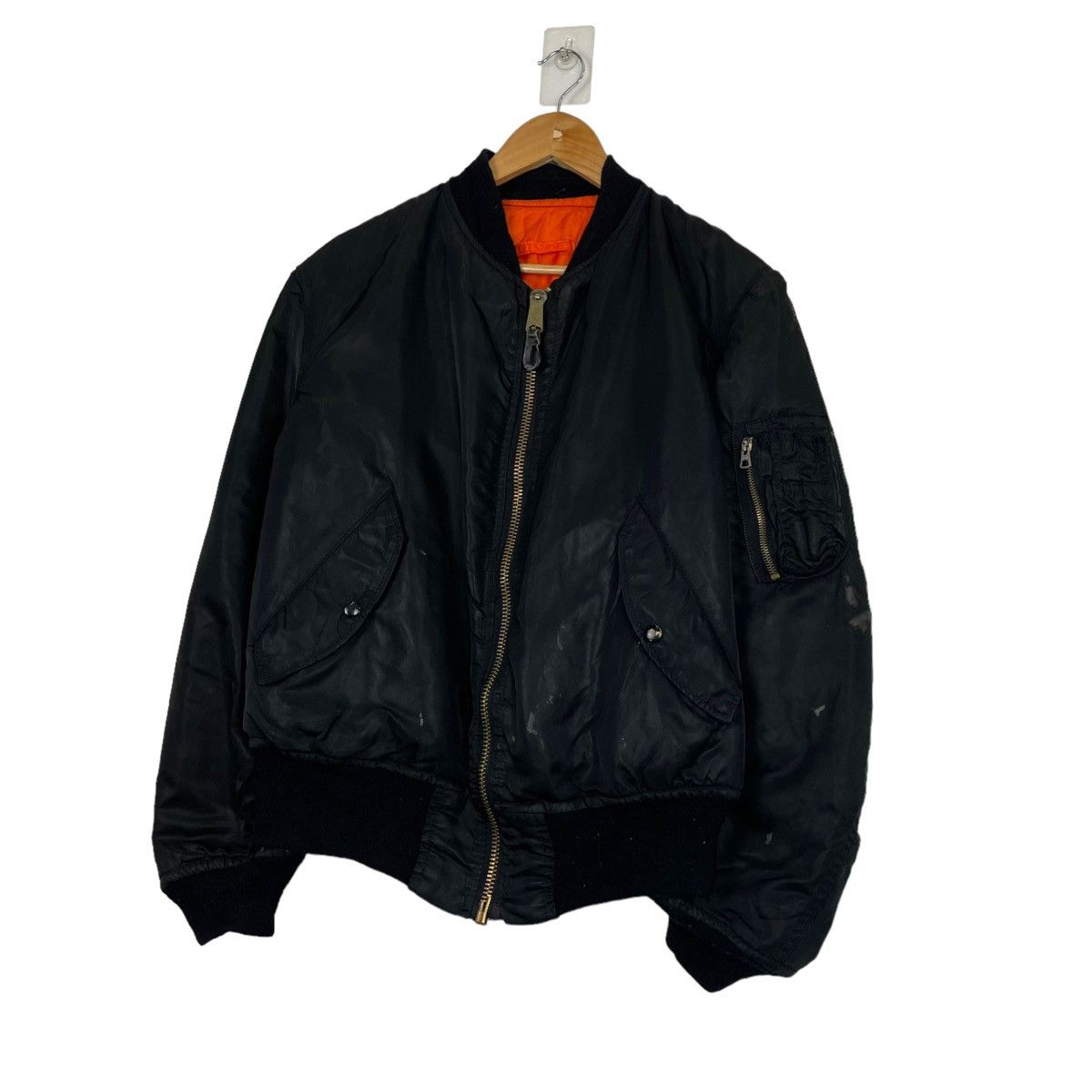 Alpha Industries 💥 ALPHA INDUSTRIES FLIGHT MA-1 RIOT BOMBER JACKET Size US L / EU 52-54 / 3 - 2 Thumbnail