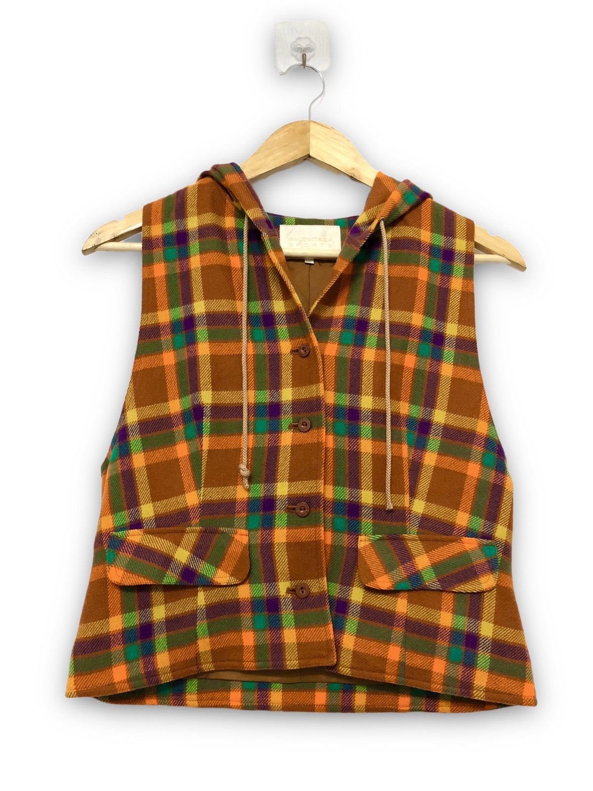 Balenciaga Balenciaga Sports Sample Hooded Vest Size M / US 6-8 / IT 42-44 - 1 Thumbnail