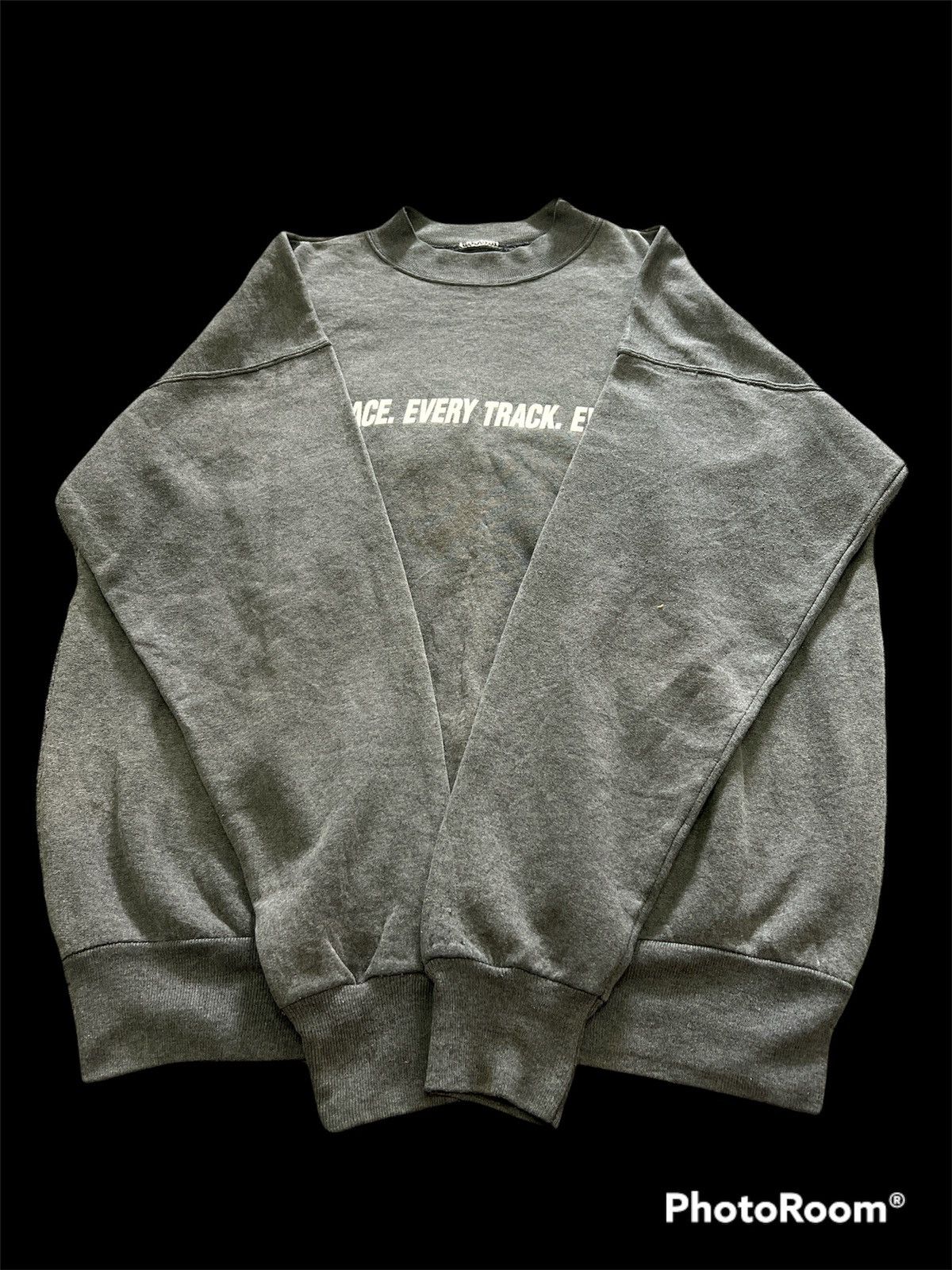 Vintage Vintage Grey Faded SIMPSOM Racing Team Sweetshirt Size US XL / EU 56 / 4 - 2 Thumbnail