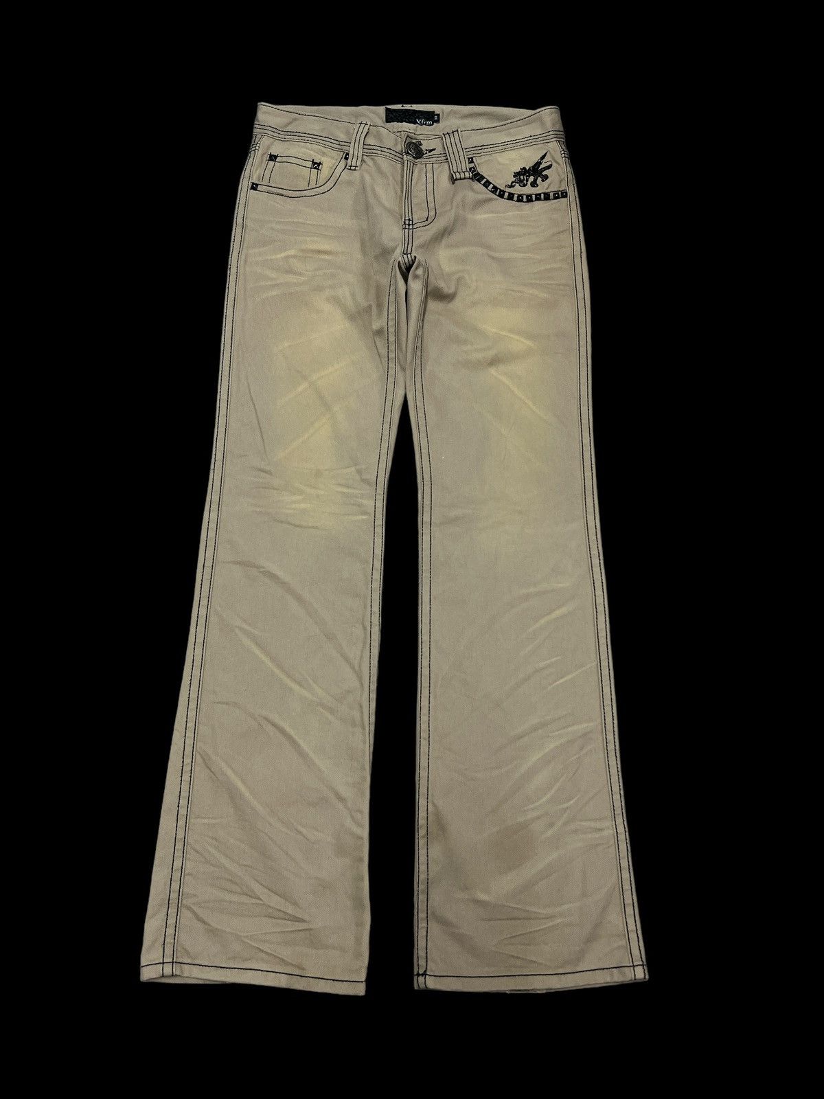 FLARED💥XFIRM DISTRESSED DENIM PANT