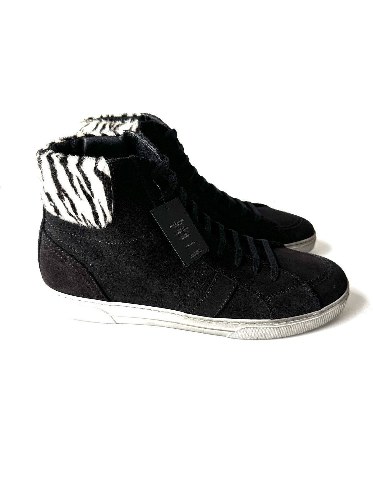 image of Saint Laurent Paris Joe High Tops Shoes in Black, Men's (Size 12)