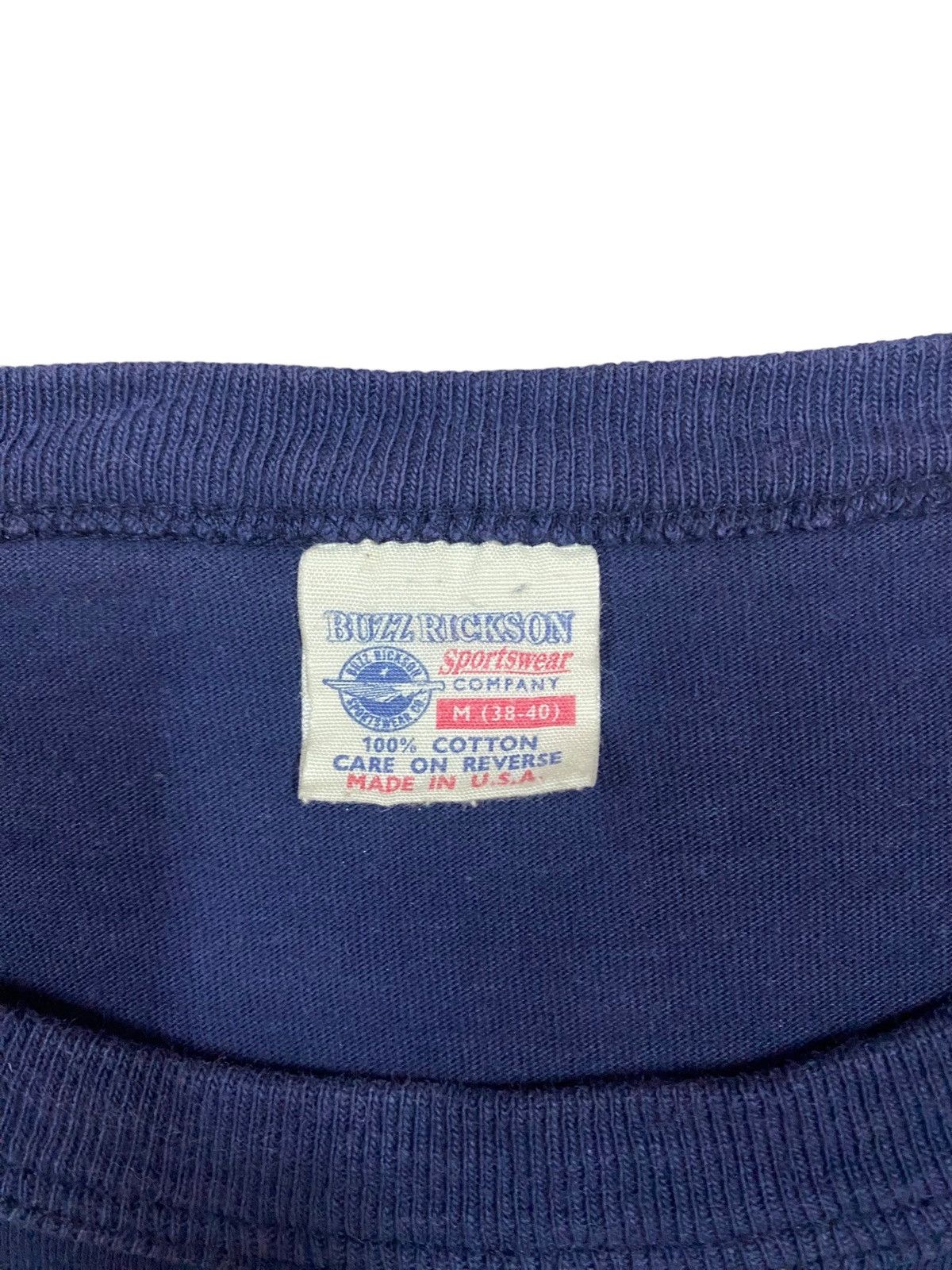 Buzz Rickson's Vtg🔥Buzz Rickson’s Navy Yard Printed Tee Indigo Blue Size US M / EU 48-50 / 2 - 3 Thumbnail
