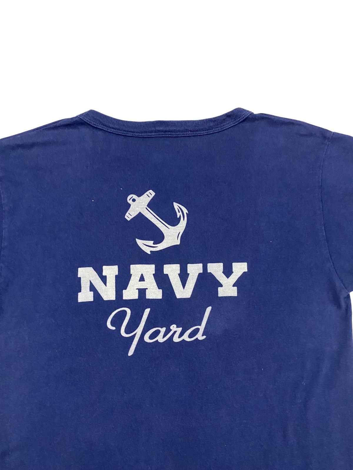 Buzz Rickson's Vtg🔥Buzz Rickson’s Navy Yard Printed Tee Indigo Blue Size US M / EU 48-50 / 2 - 10 Thumbnail