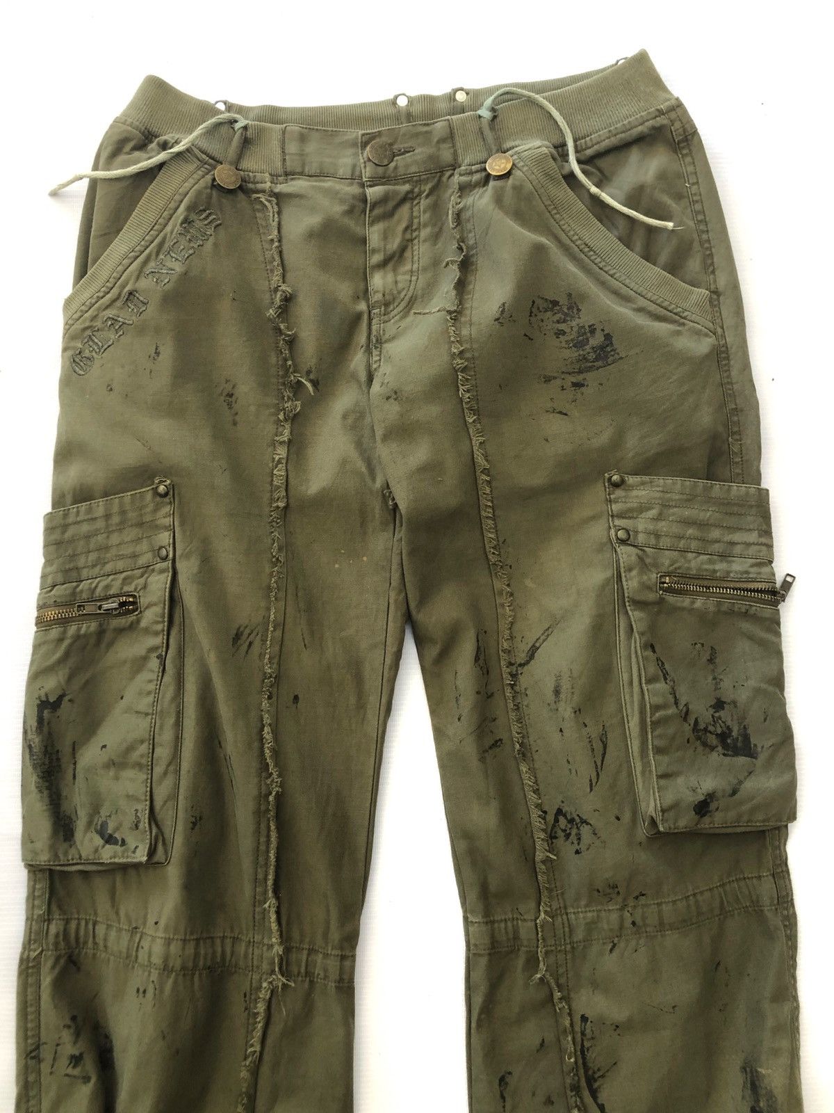 Japanese Brand ✅QUICK SALE🔥Cargo Pants Inspired Greg Lauren Distressed 30 Size US 30 / EU 46 - 4 Thumbnail