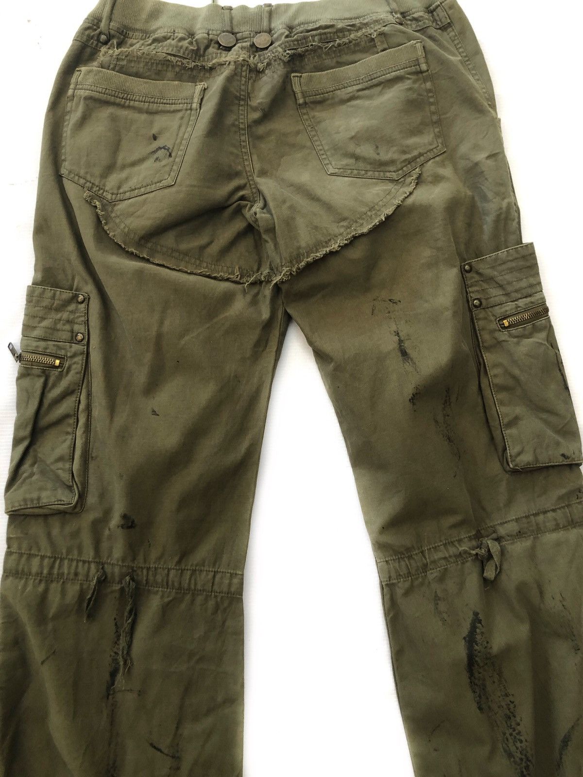 Japanese Brand ✅QUICK SALE🔥Cargo Pants Inspired Greg Lauren Distressed 30 Size US 30 / EU 46 - 2 Thumbnail