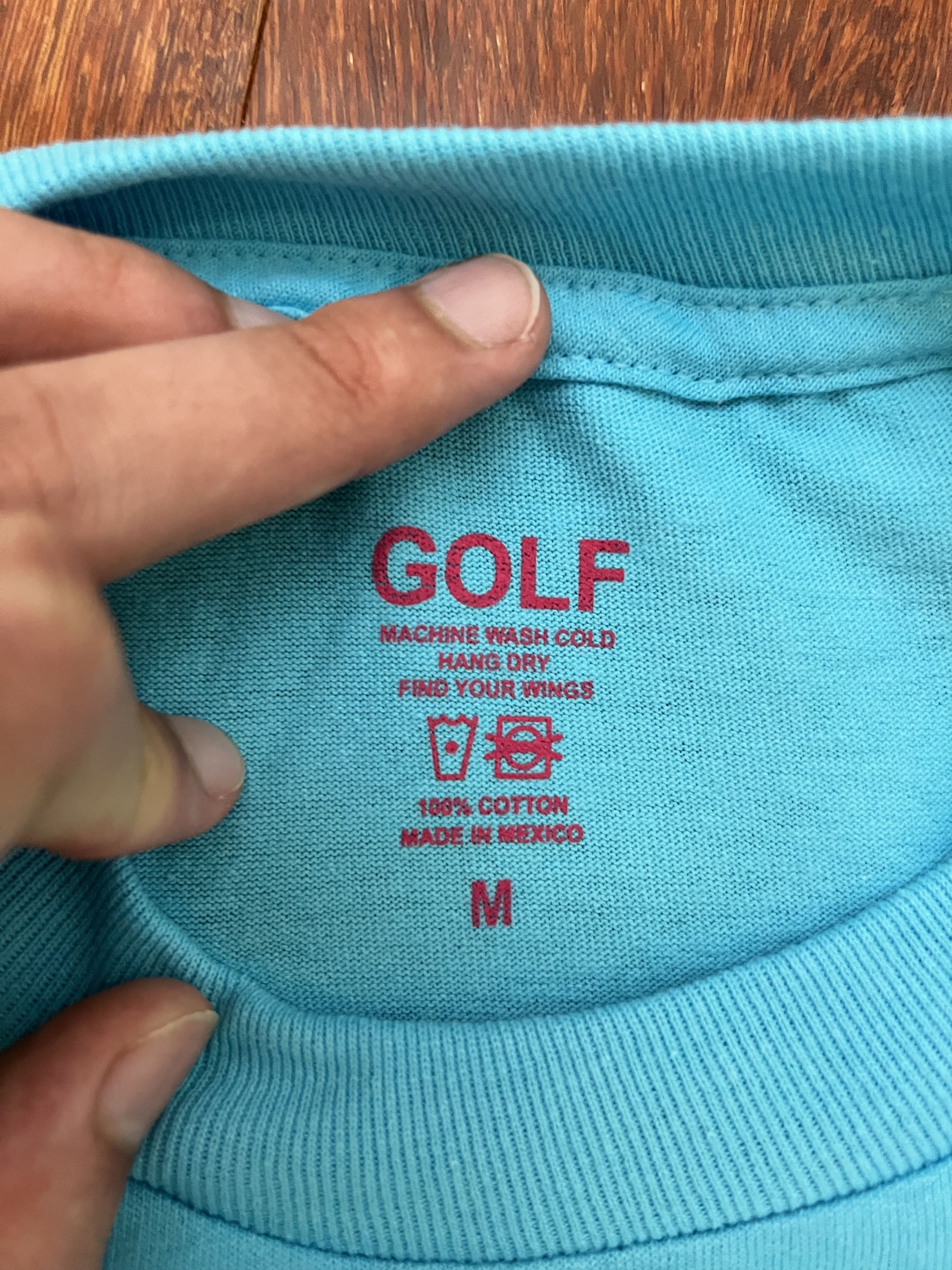 Golf Wang × Tyler The Creator 💚 Golf Wang Mind Blown Tee Blue Medium NEW Size US M / EU 48-50 / 2 - 4 Thumbnail