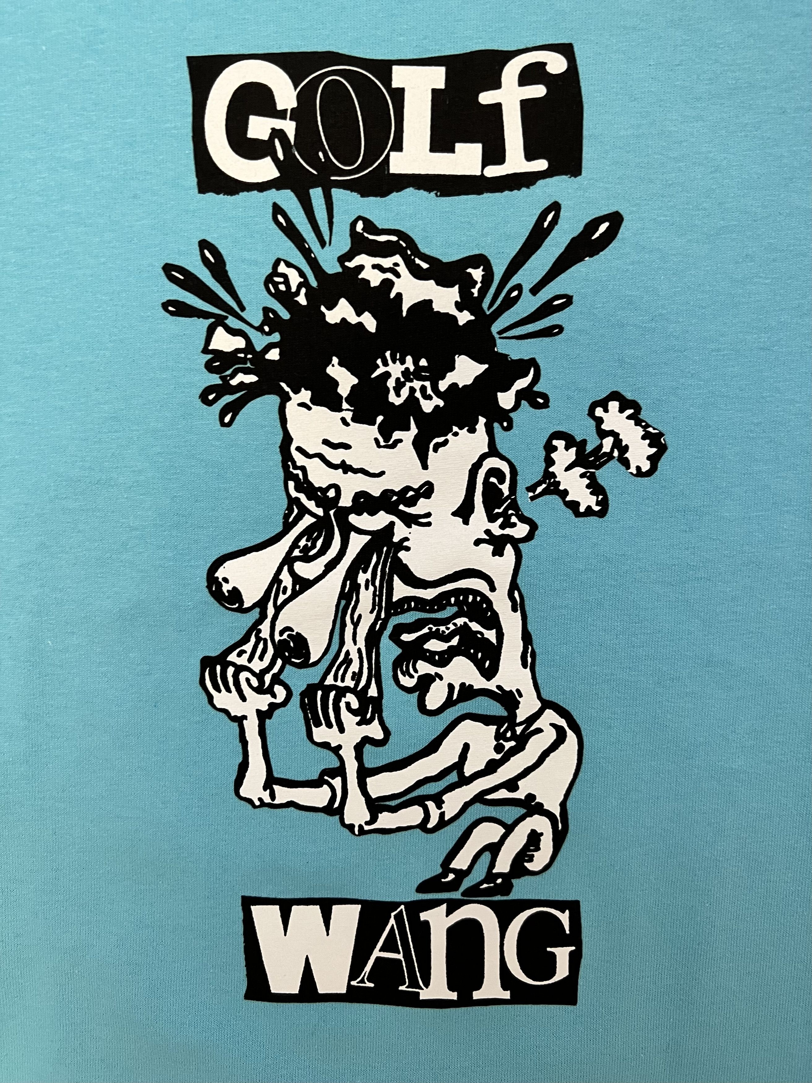 Golf Wang × Tyler The Creator 💚 Golf Wang Mind Blown Tee Blue Medium NEW Size US M / EU 48-50 / 2 - 3 Thumbnail