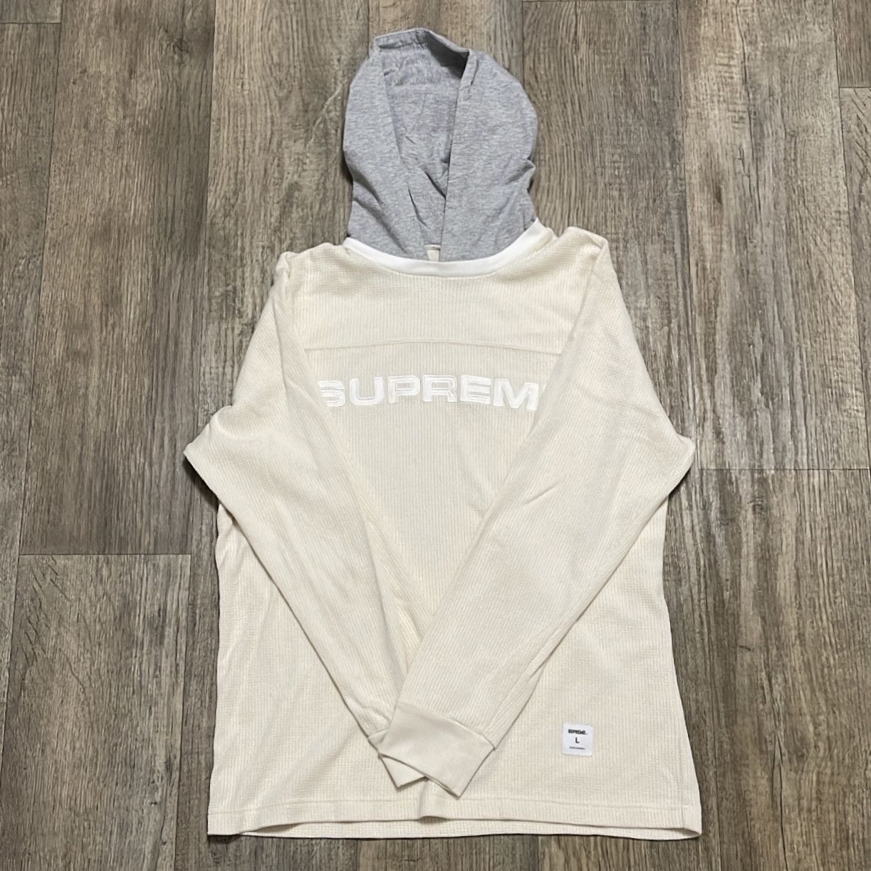 Supreme Supreme Hooded Waffle Ringer | Grailed