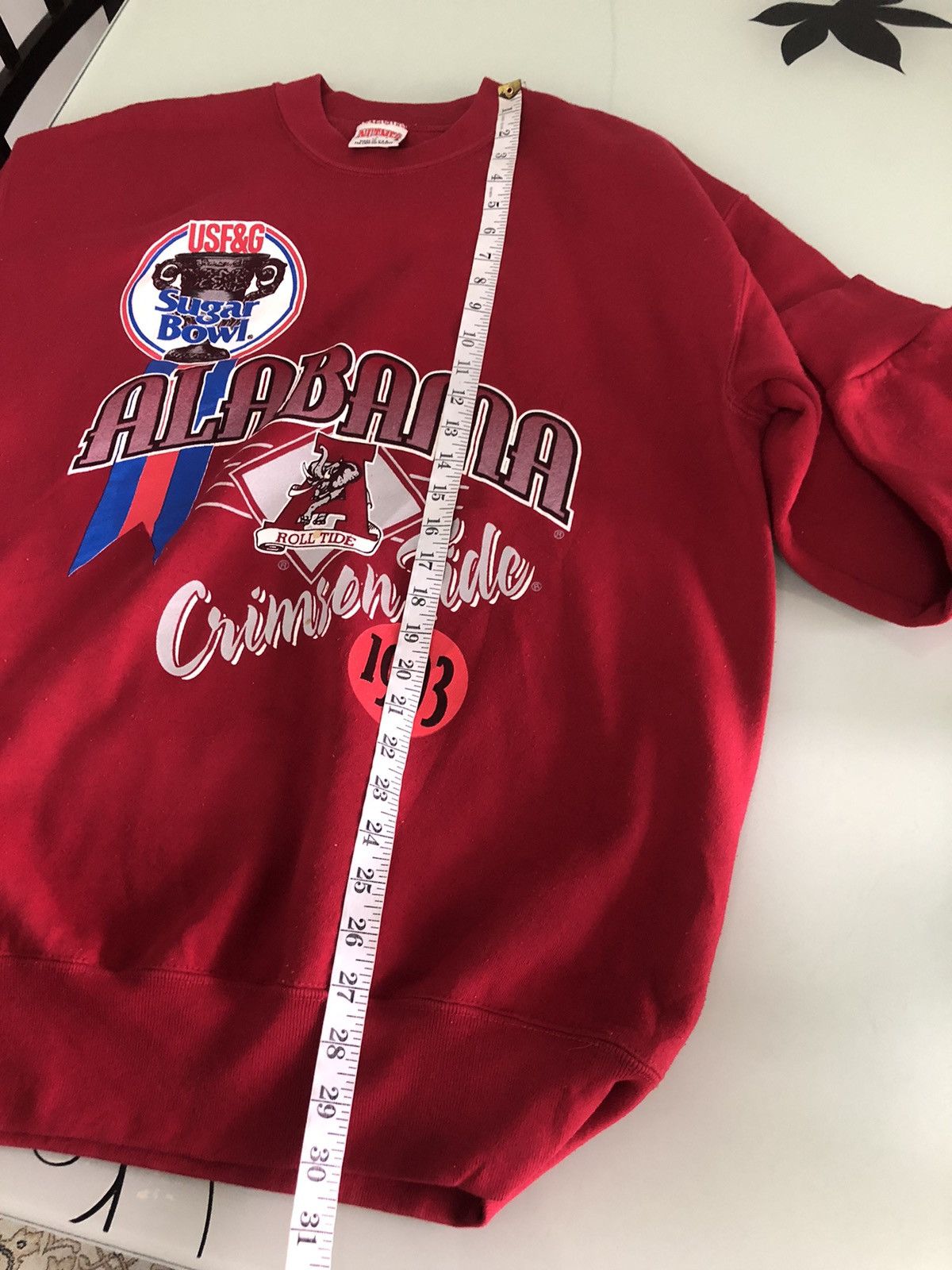 NFL Vintage 90s NFL Sugar Bowl Alabama Crimson Tide Sweatshirt Size US XL / EU 56 / 4 - 21 Thumbnail