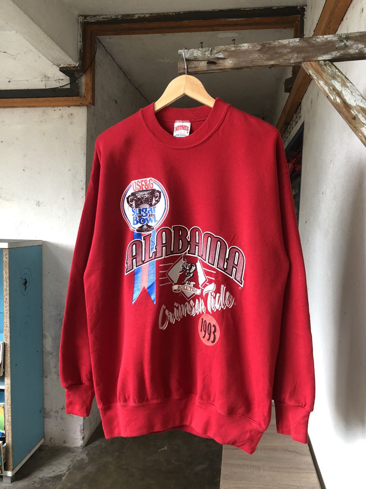 NFL Vintage 90s NFL Sugar Bowl Alabama Crimson Tide Sweatshirt Size US XL / EU 56 / 4 - 4 Thumbnail