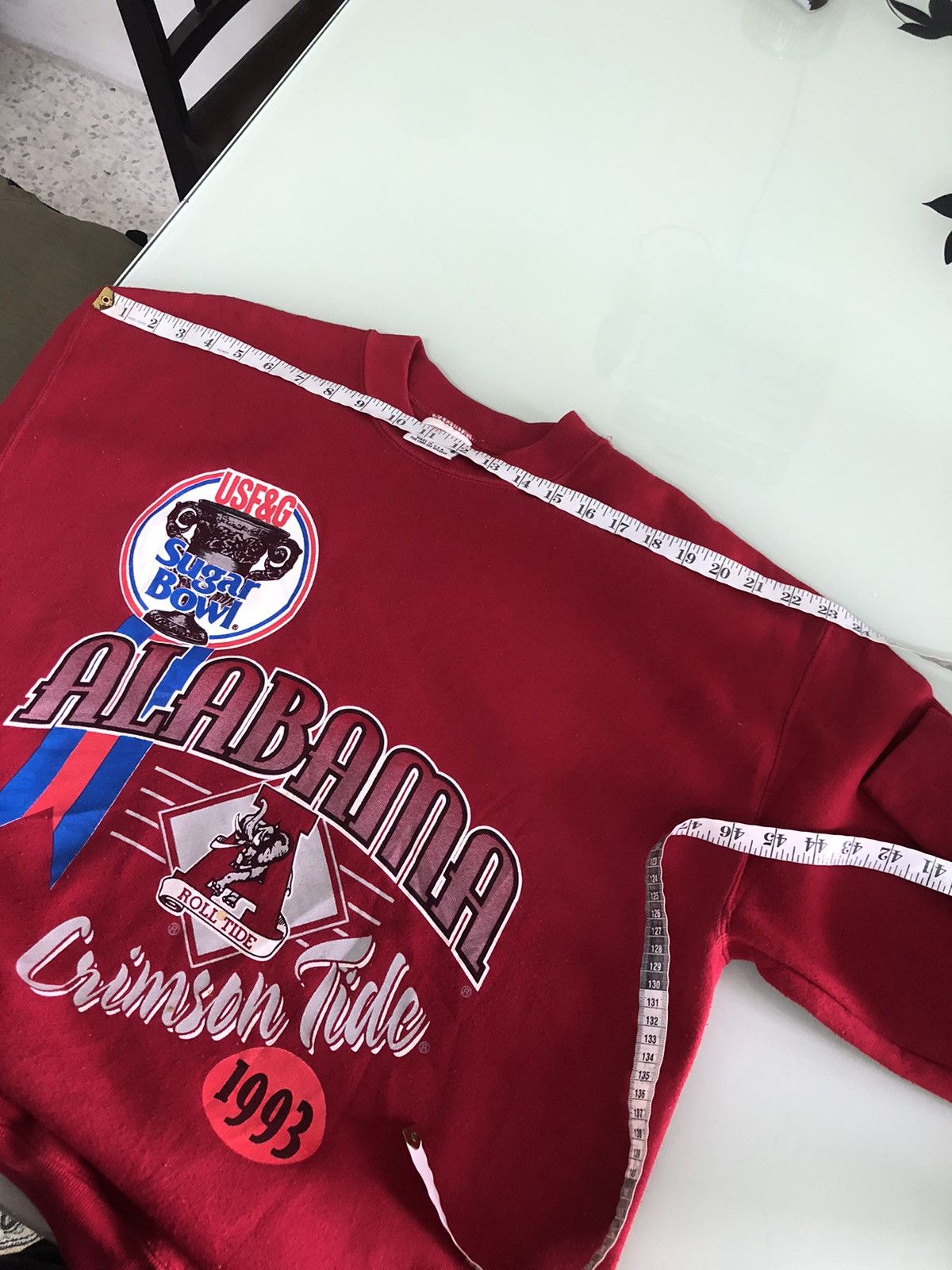 NFL Vintage 90s NFL Sugar Bowl Alabama Crimson Tide Sweatshirt Size US XL / EU 56 / 4 - 20 Thumbnail