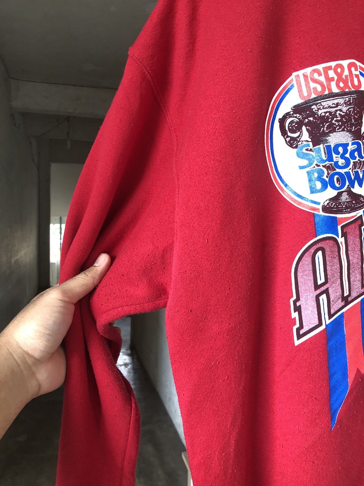 NFL Vintage 90s NFL Sugar Bowl Alabama Crimson Tide Sweatshirt Size US XL / EU 56 / 4 - 12 Thumbnail