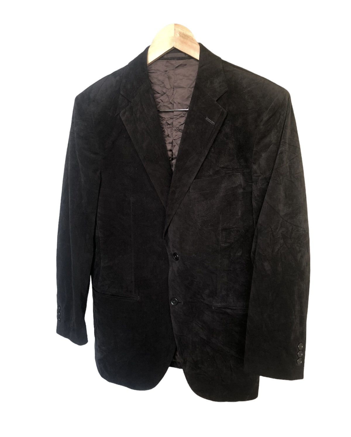 Kansai Yamamoto Vintage Kansai Yamamoto Velvet Single Breasted Blazer Jacket Size US M / EU 48-50 / 2 - 1 Thumbnail