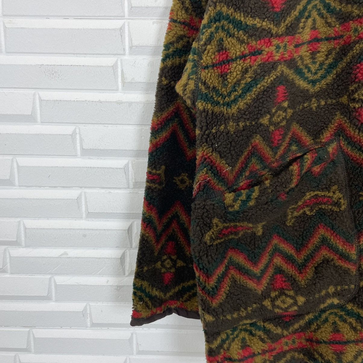 Japanese Brand Native Navajo Fleece Button Up Jacket Size M / US 6-8 / IT 42-44 - 2 Thumbnail