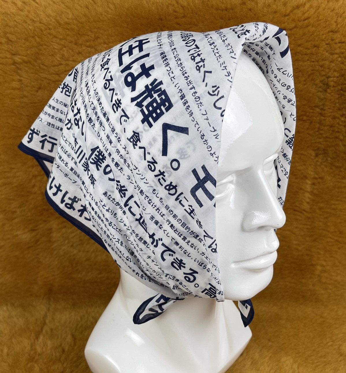 Japanese Brand japan quote bandana handkerchief neckerchief turban HC0178 Size ONE SIZE - 1 Thumbnail