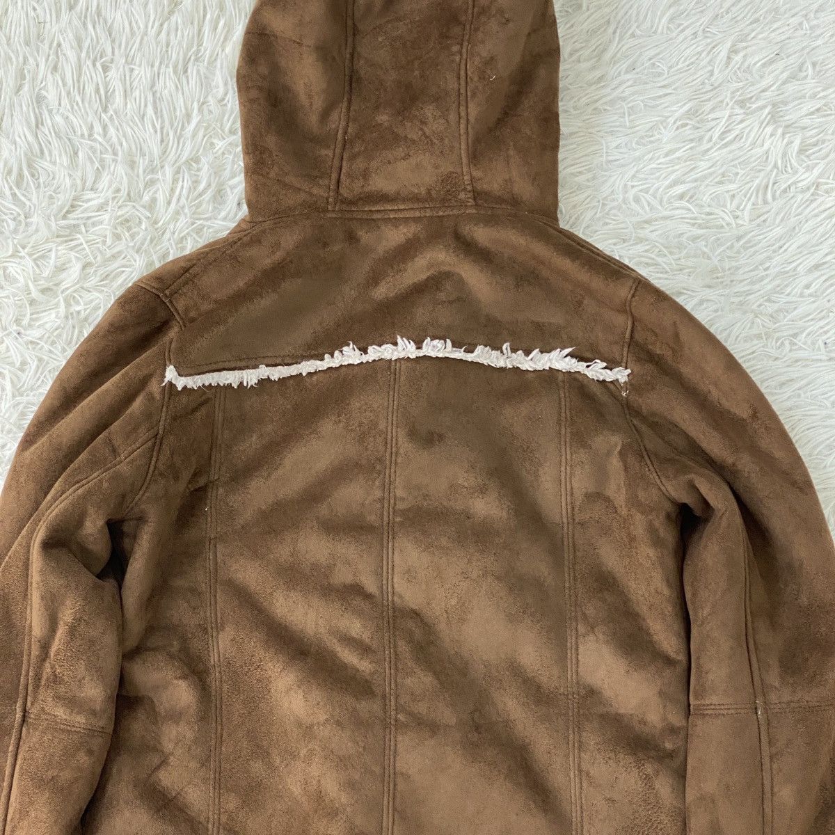 Designer Japanese Duffle Suede Corduroi Sherpa Jacket Size US M / EU 48-50 / 2 - 14 Thumbnail