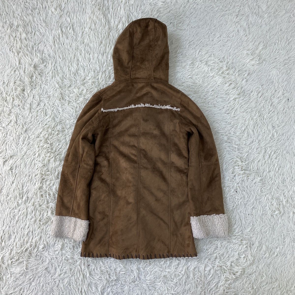 Designer Japanese Duffle Suede Corduroi Sherpa Jacket Size US M / EU 48-50 / 2 - 13 Thumbnail