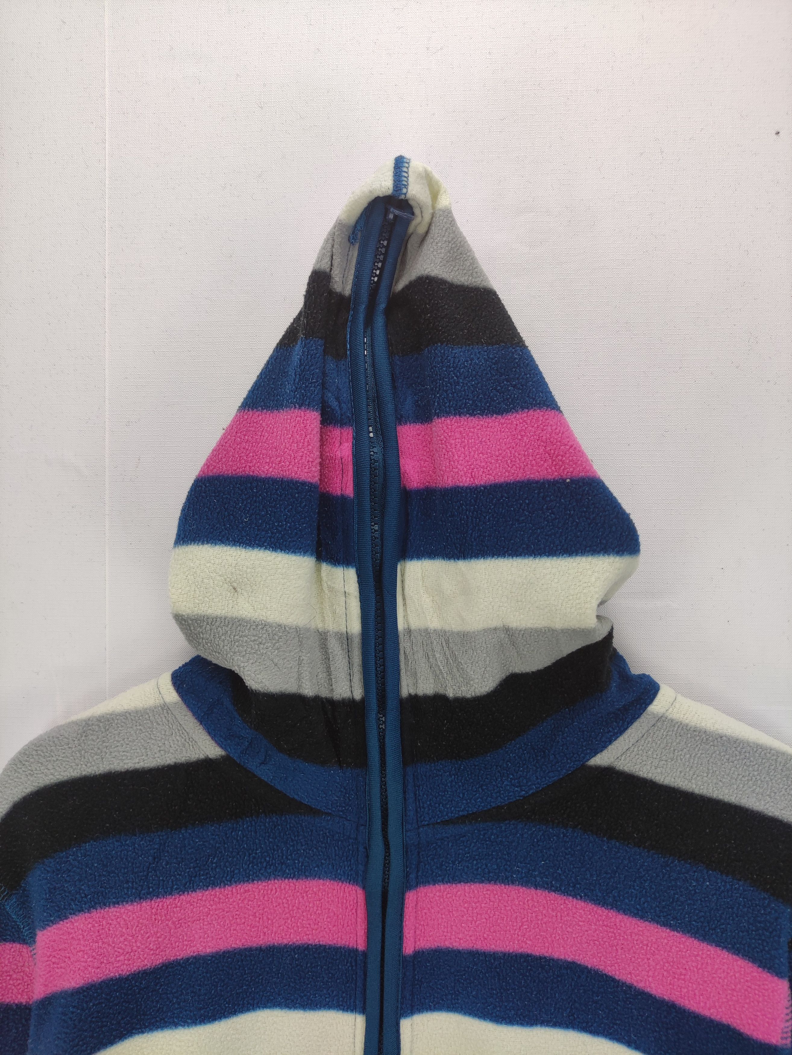 Japanese Brand Vintage Sweater Fleece Striped Hoodie Size US M / EU 48-50 / 2 - 4 Thumbnail
