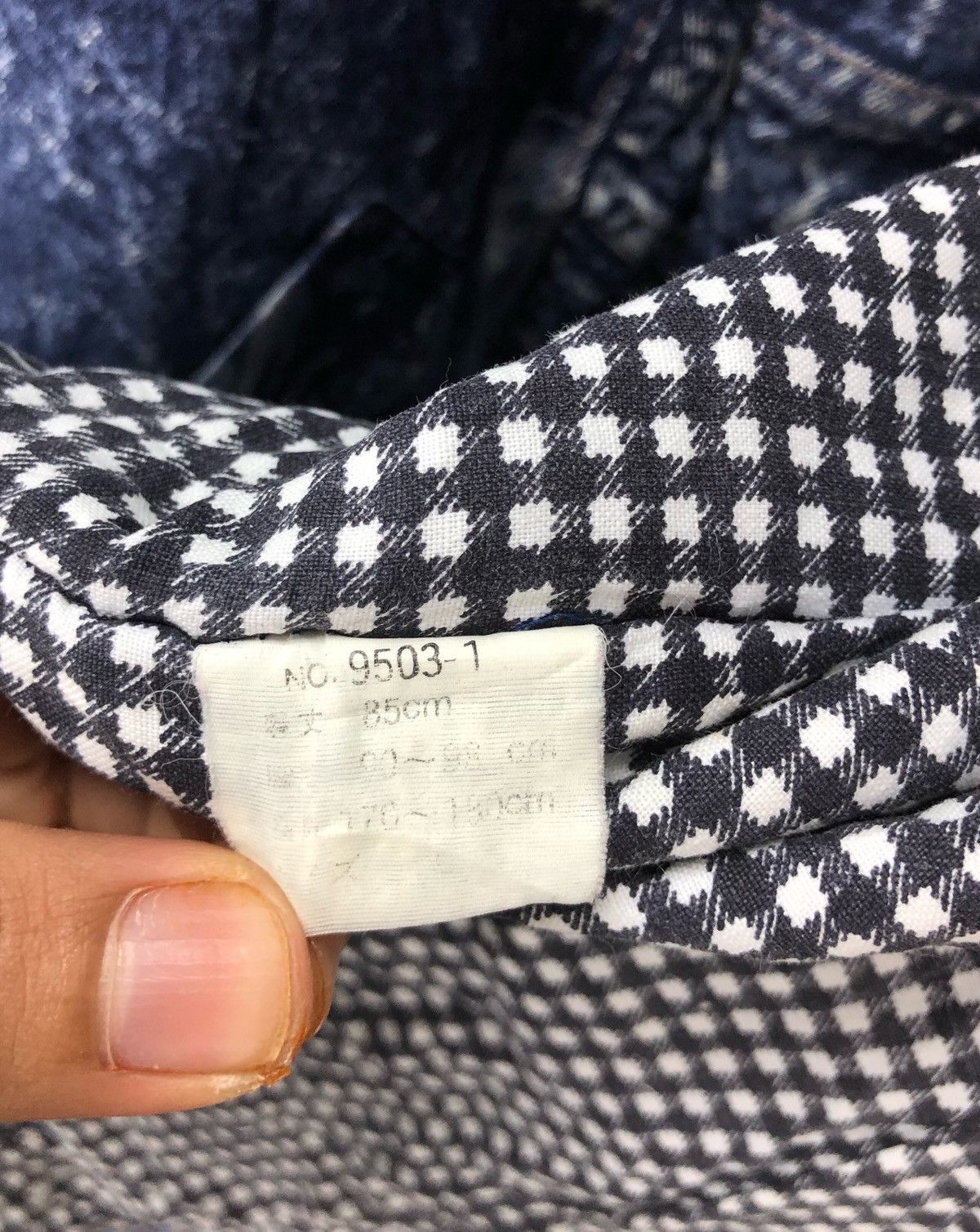 Indigo × Japanese Brand Kimono Denim Print Japan Traditional Wear Custom Build cw21 Size US L / EU 52-54 / 3 - 13 Thumbnail
