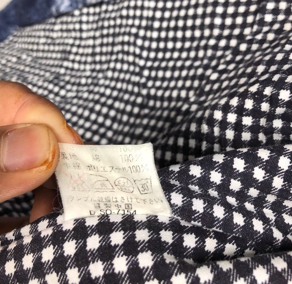 Indigo × Japanese Brand Kimono Denim Print Japan Traditional Wear Custom Build cw21 Size US L / EU 52-54 / 3 - 12 Thumbnail