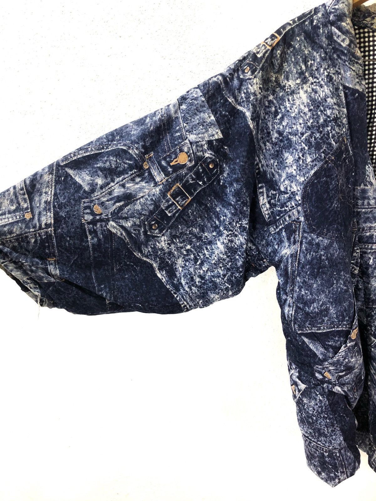 Indigo × Japanese Brand Kimono Denim Print Japan Traditional Wear Custom Build cw21 Size US L / EU 52-54 / 3 - 14 Thumbnail
