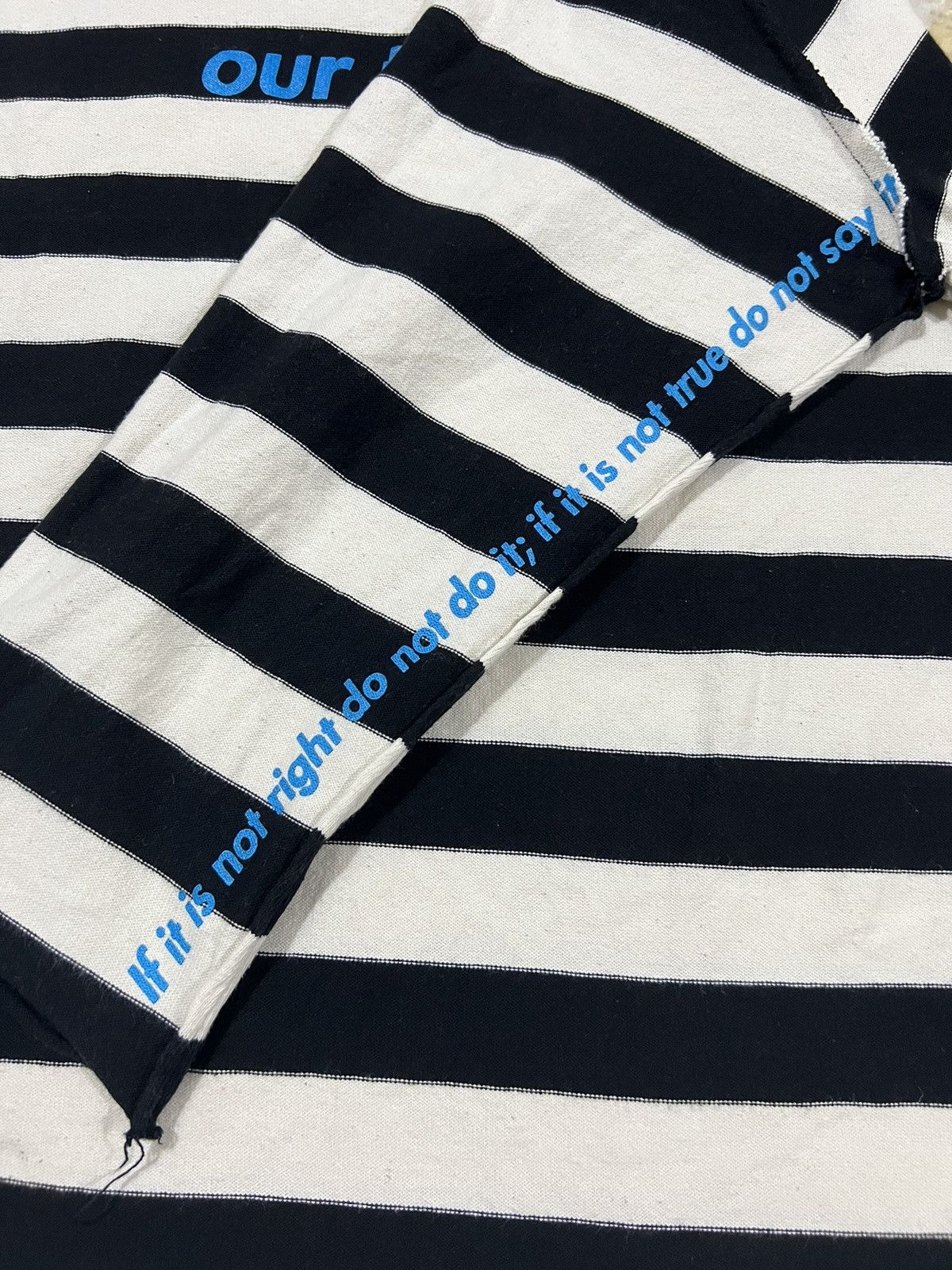 20471120 Uniform Experiment 🇯🇵 Rockabilly Stripe Poems "Thought" Size US M / EU 48-50 / 2 - 3 Thumbnail