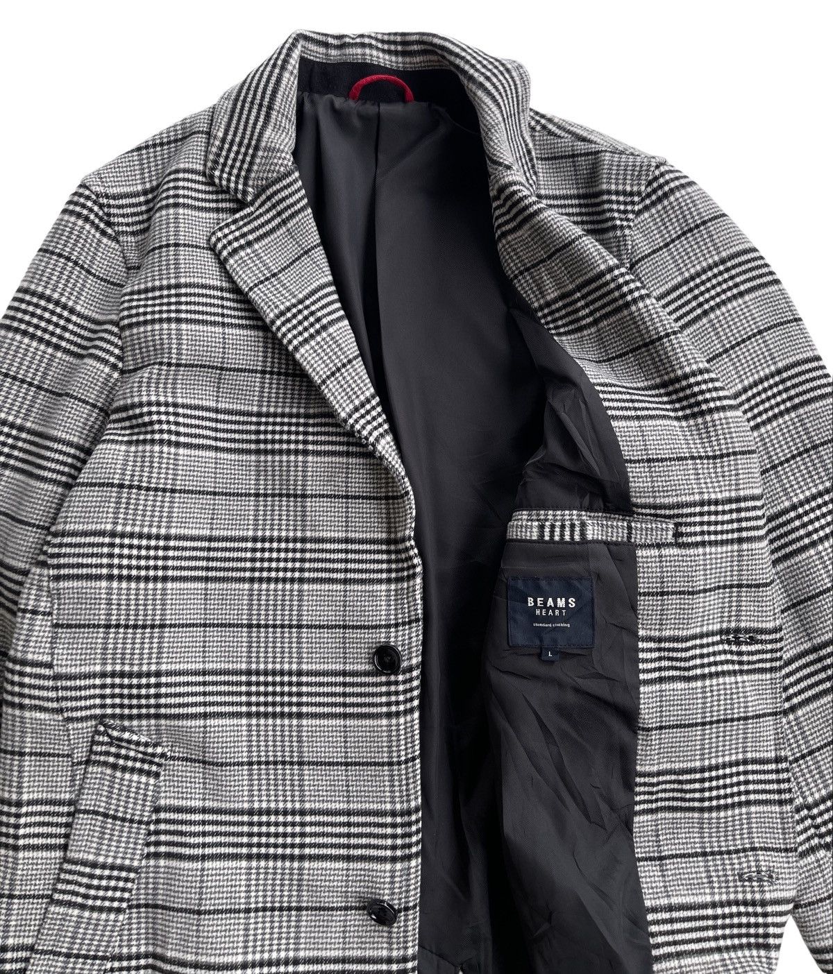 Beams Plus Beams Heart Checked Car Coat Size L / US 10 / IT 46 - 4 Thumbnail
