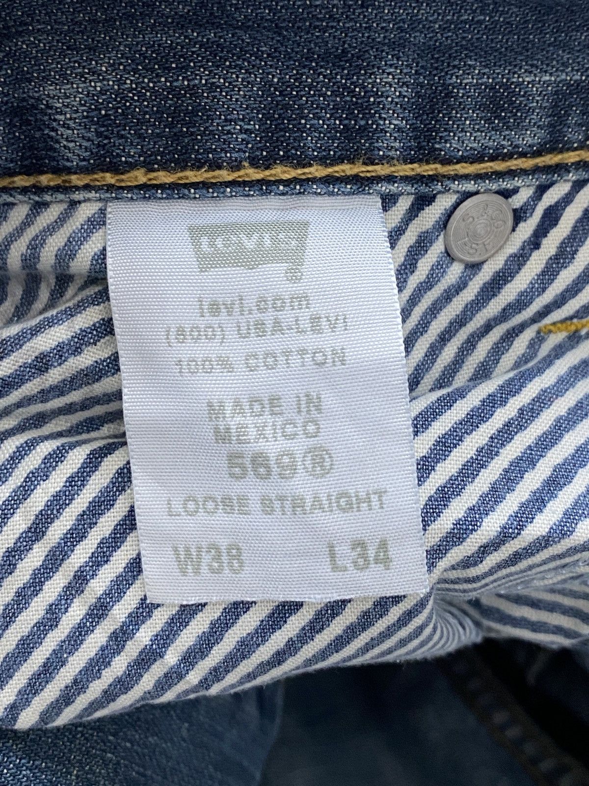 Levi's 🔥LAST PRICE🔥 Levi’s 569 Loose Straight Jeans Size US 38 / EU 54 - 14 Thumbnail