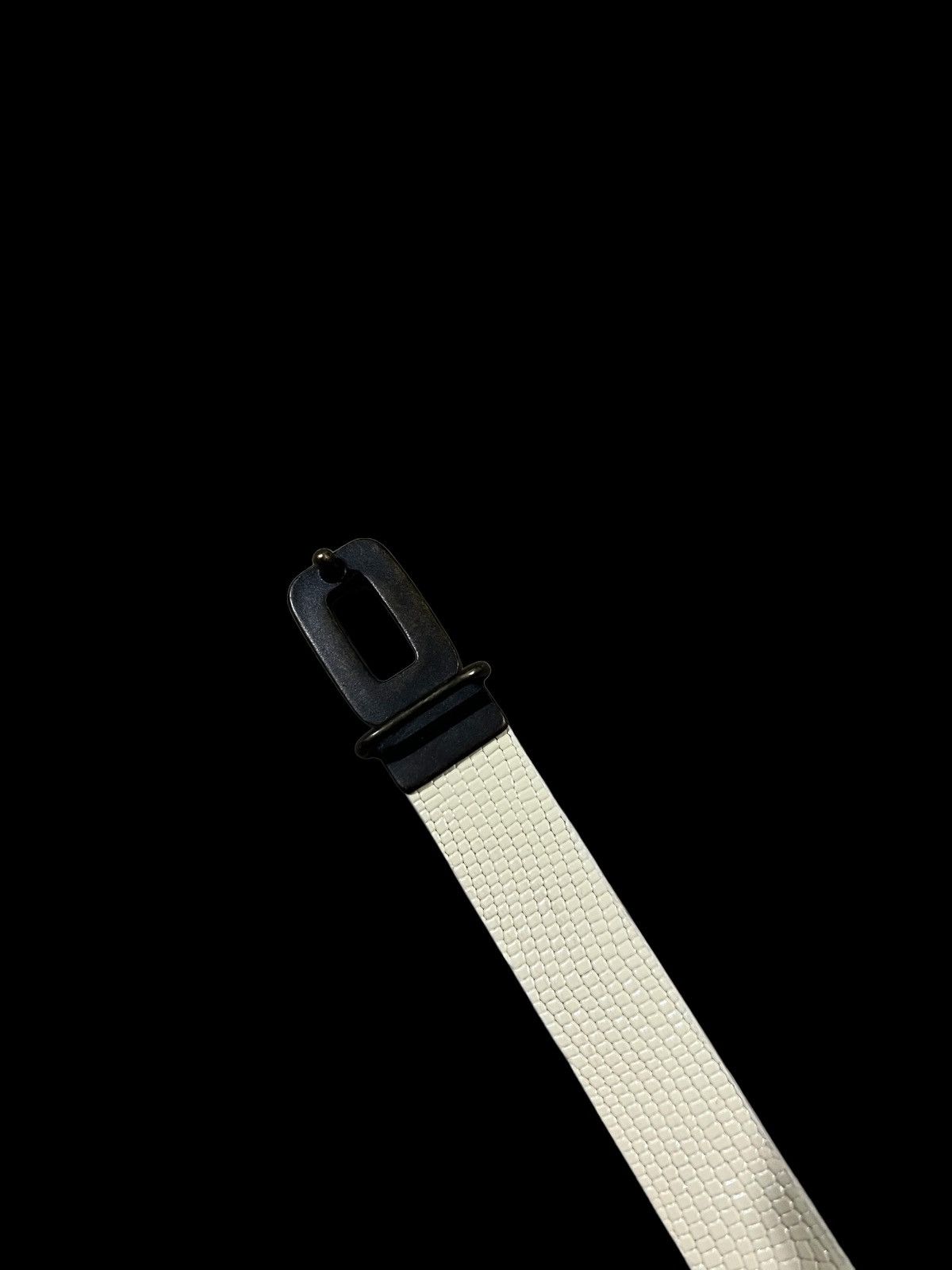 Dries Van Noten Dries van Noten 🇧🇪 Engrave Logo Buckle Exotic Leather Belt Size ONE SIZE - 6 Thumbnail