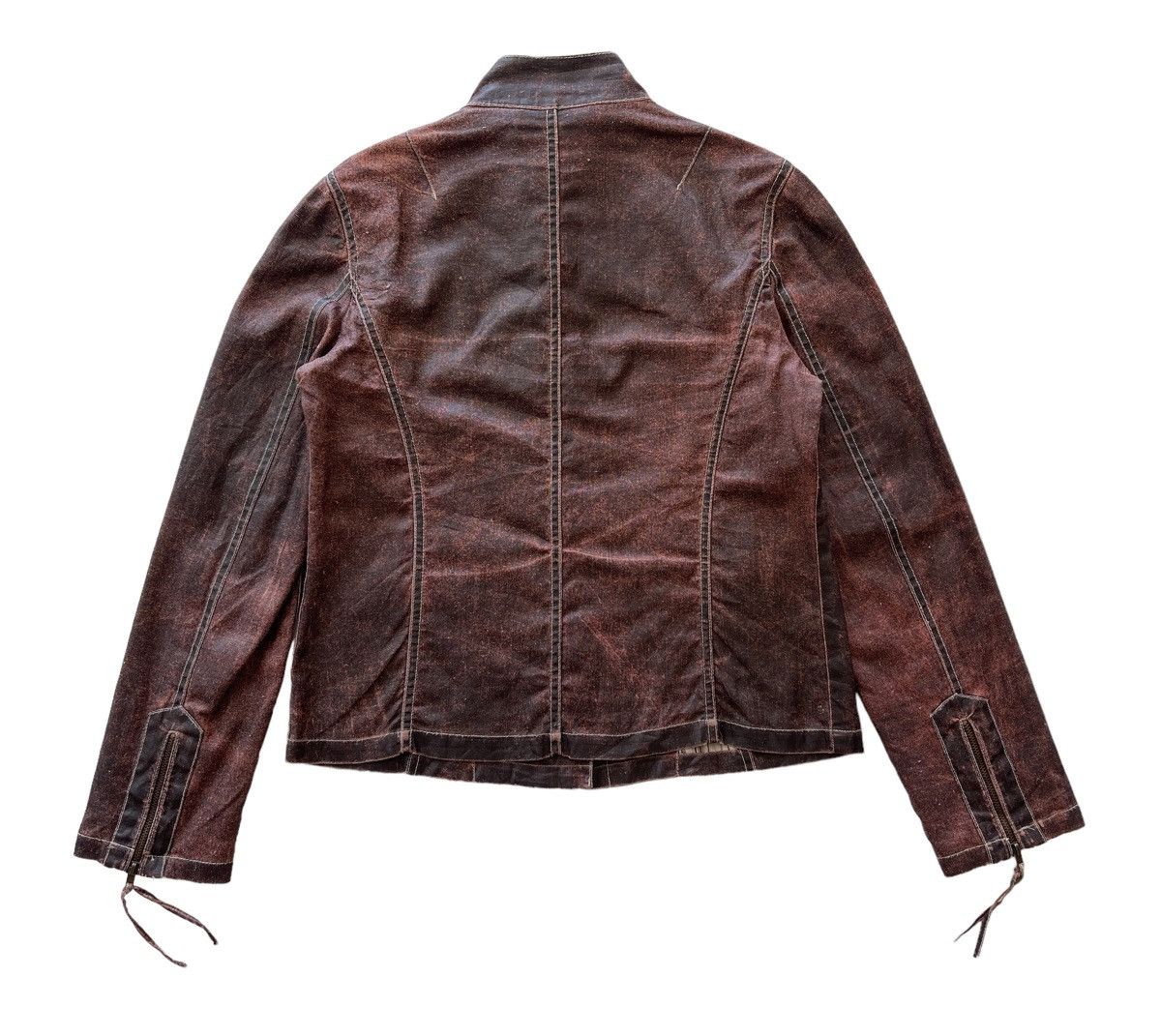 Vintage Vintage Patrick Gerrard Waxed Cropped Jacket Size XS / US 0-2 / IT 36-38 - 7 Thumbnail