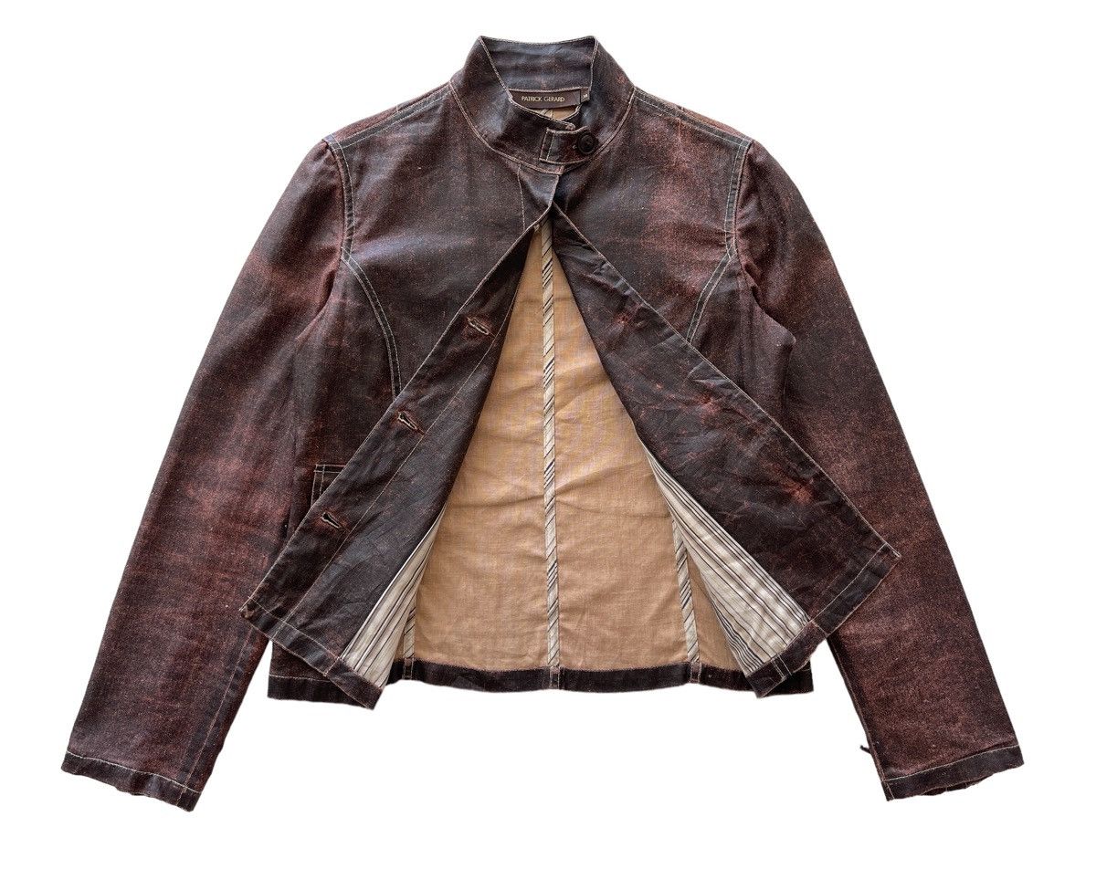Vintage Vintage Patrick Gerrard Waxed Cropped Jacket Size XS / US 0-2 / IT 36-38 - 12 Thumbnail