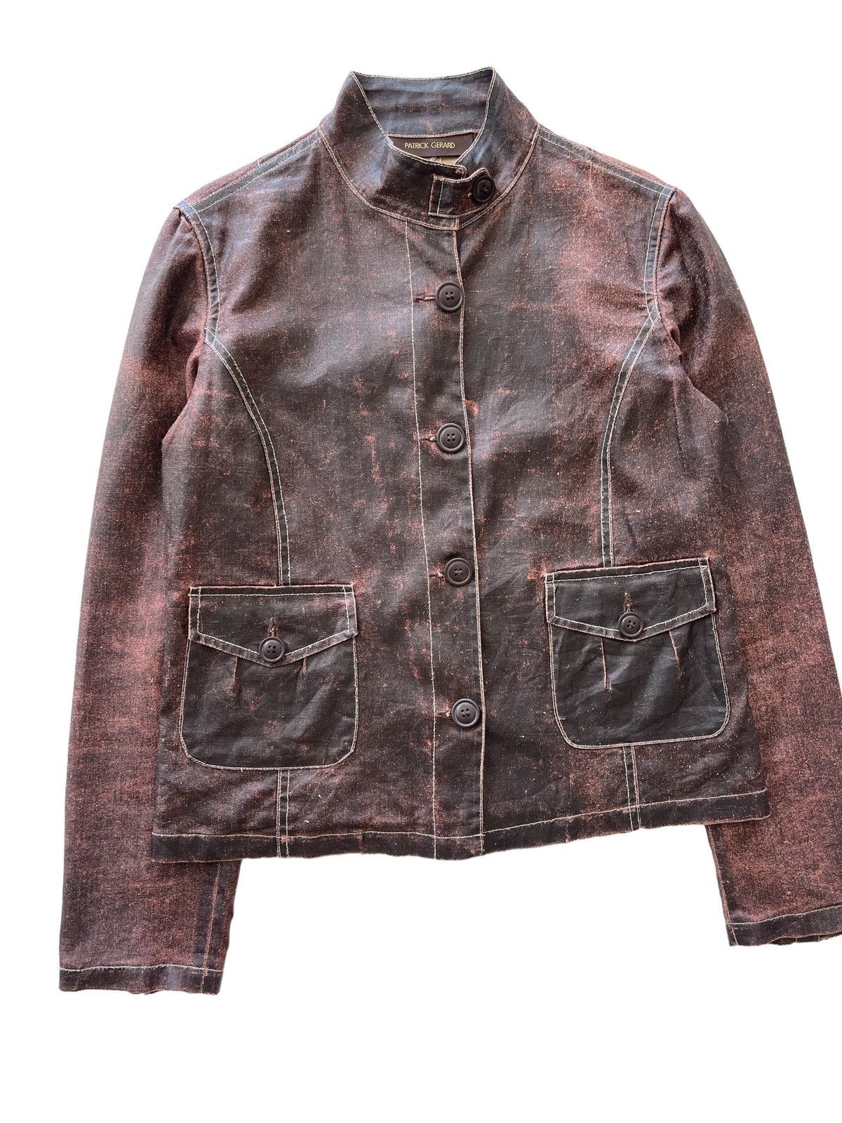 Vintage Vintage Patrick Gerrard Waxed Cropped Jacket Size XS / US 0-2 / IT 36-38 - 5 Thumbnail