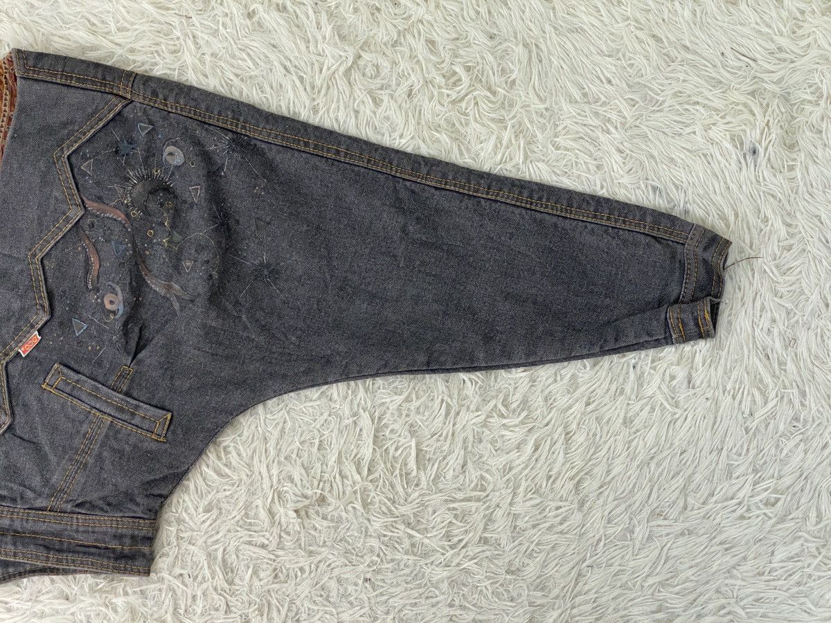 Other Pentagram Bandana Inner Crop Denim Jacket Size M / US 6-8 / IT 42-44 - 5 Thumbnail