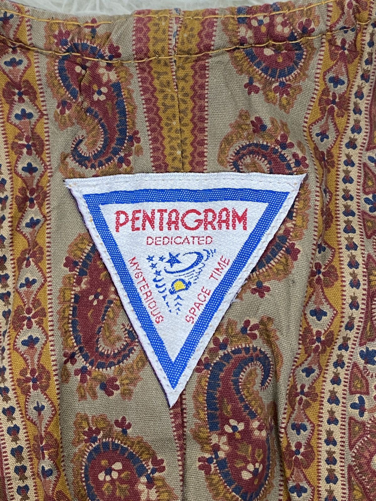 Other Pentagram Bandana Inner Crop Denim Jacket Size M / US 6-8 / IT 42-44 - 12 Thumbnail